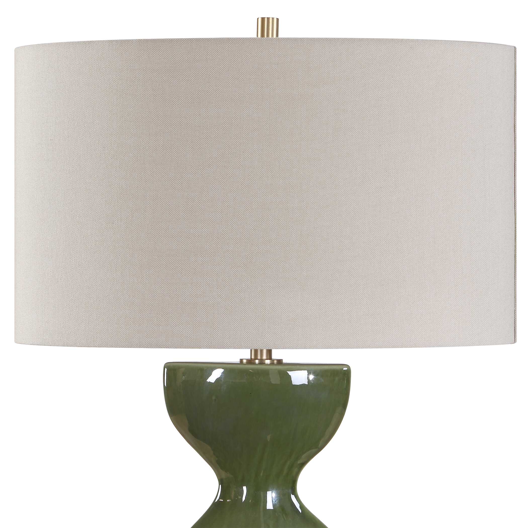 Uttermost Curhan Green Glaze Table Lamp - Image 6
