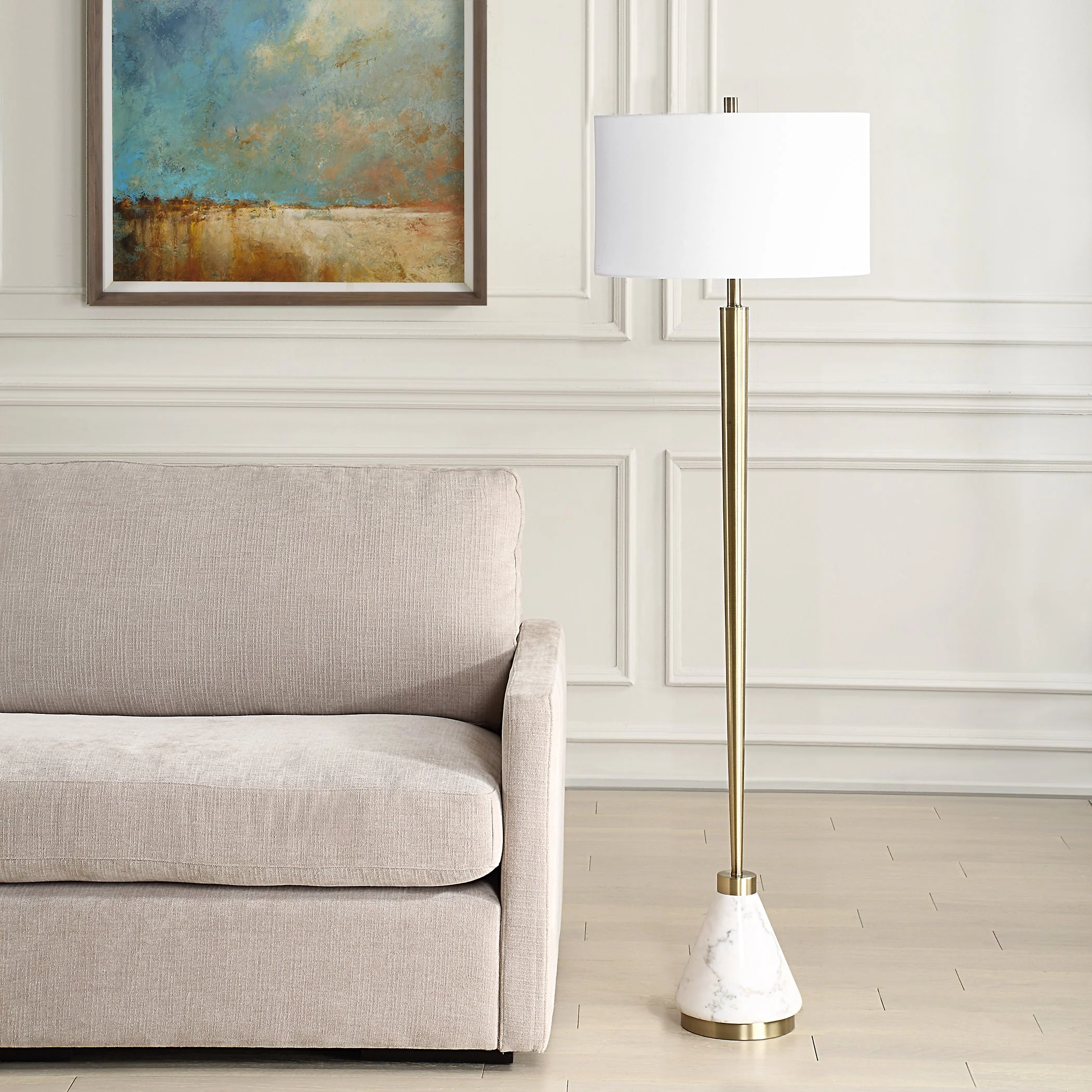 Uttermost Curran Tapered Metal Floor Lamp - Image 3