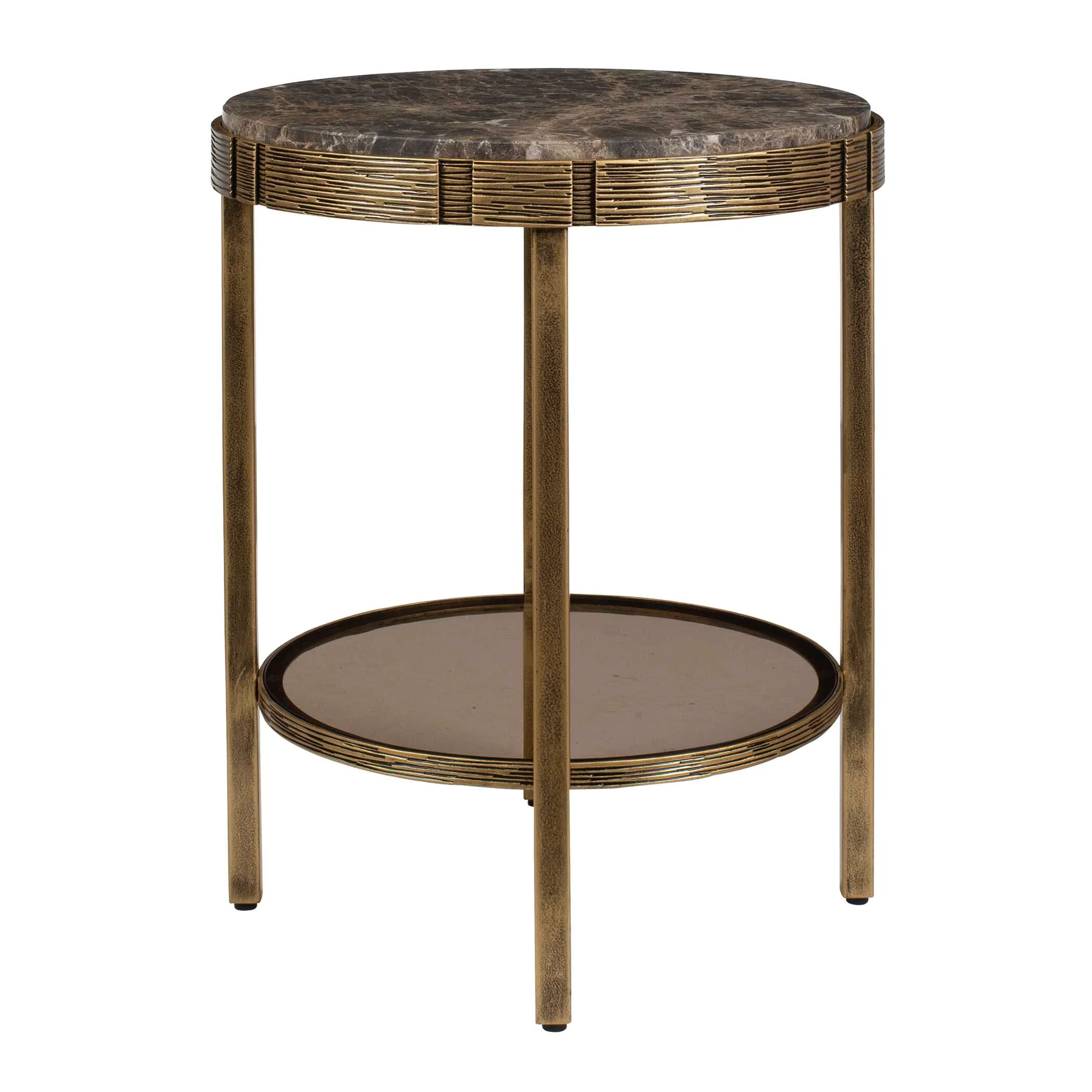 Uttermost Cusano Round Dark Marble Accent Table - Image 7