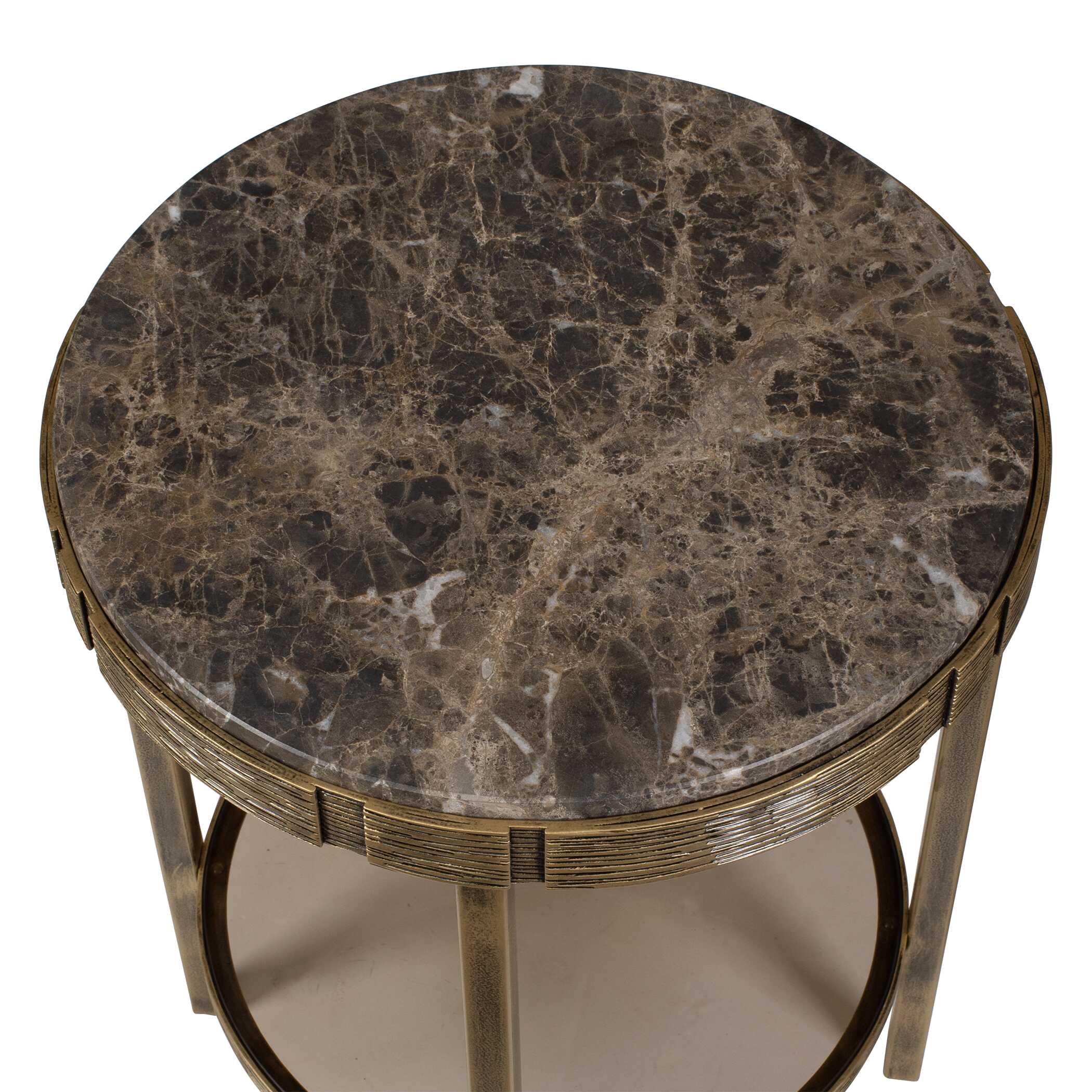 Uttermost Cusano Round Dark Marble Accent Table - Image 8