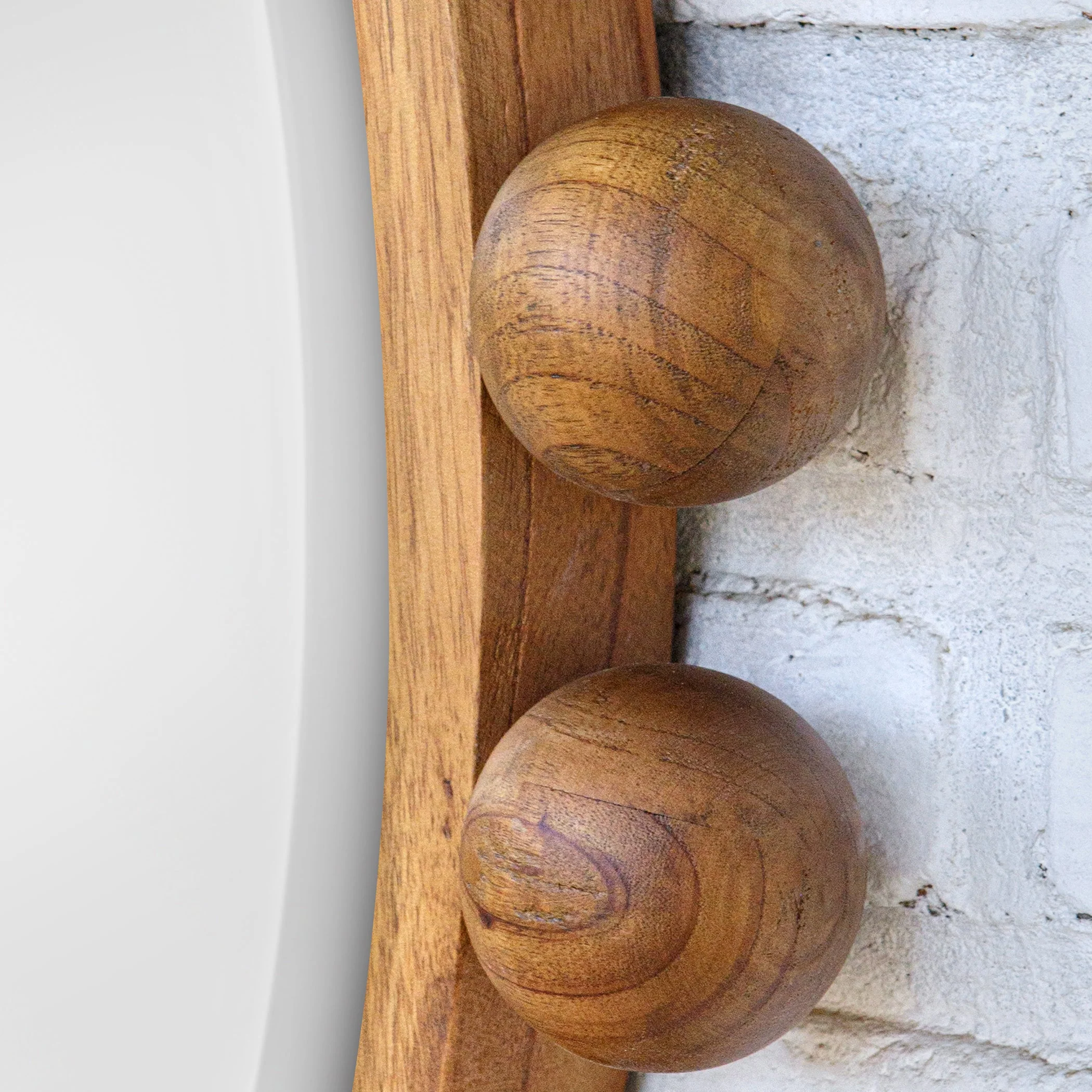 Uttermost Cyra Wood Beaded Round Mirror - Image 6