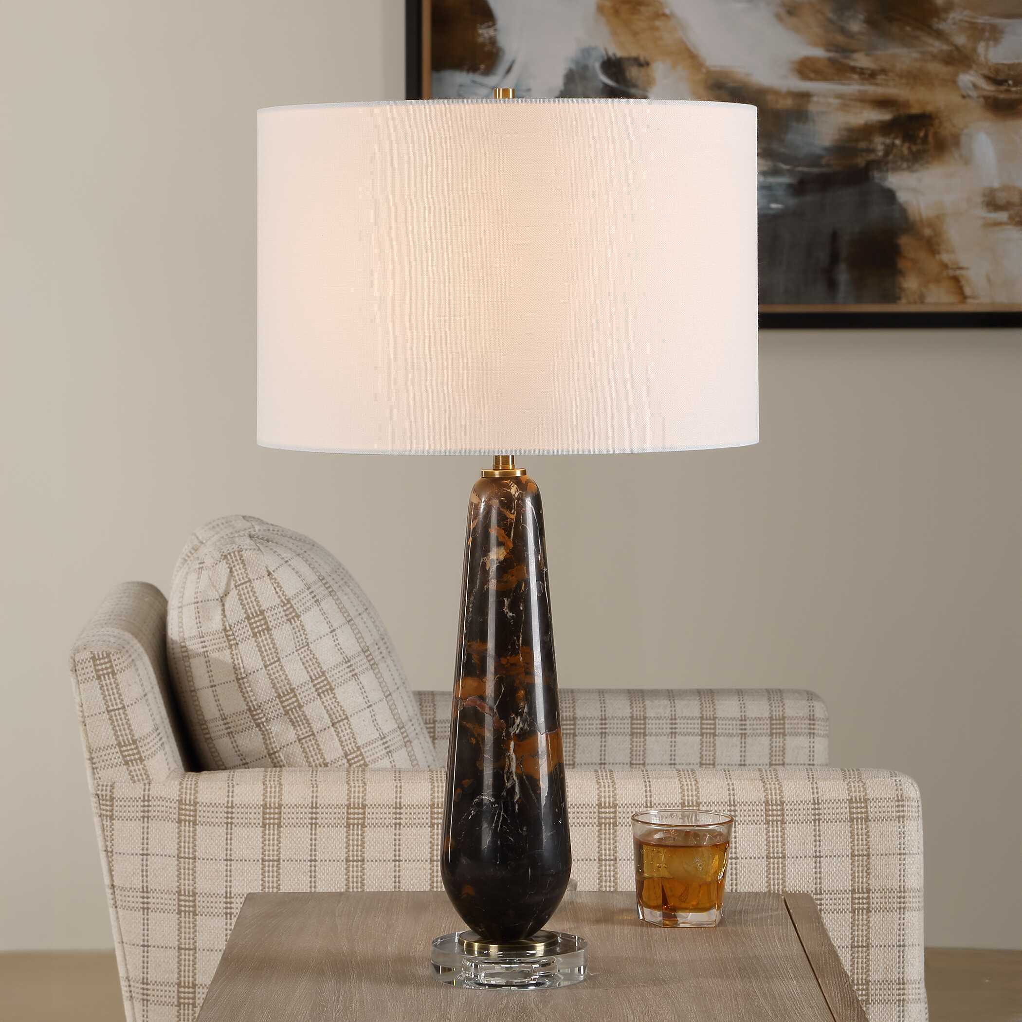 Uttermost Dames Dark Marble Table Lamp - Image 2