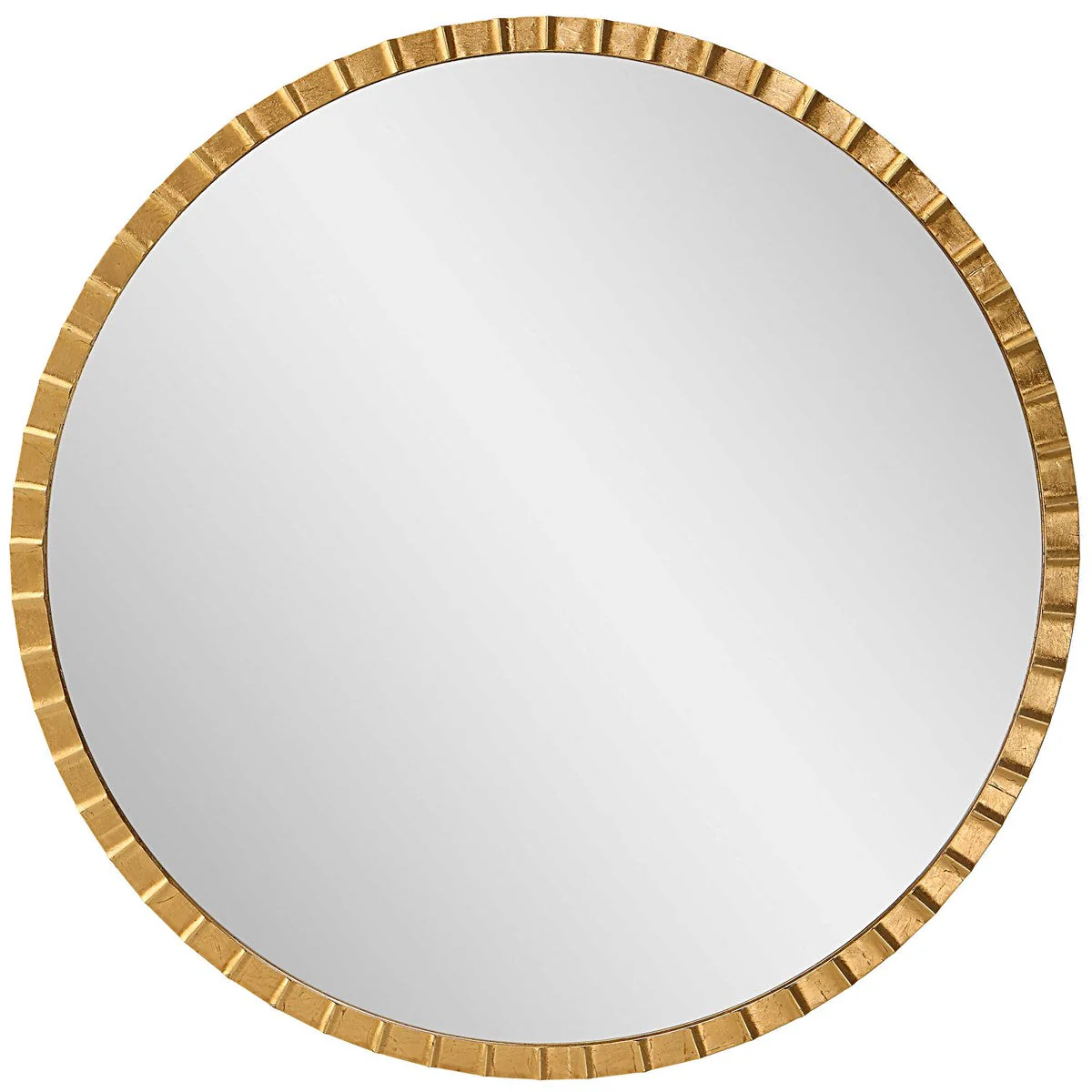 Uttermost Dandridge Gold Round Mirror - Image 2