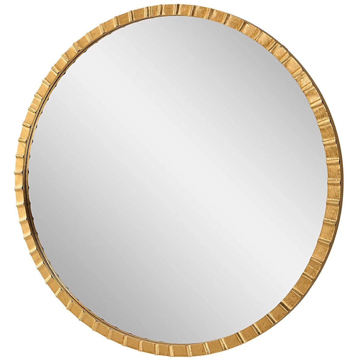 Uttermost Dandridge Gold Round Mirror - Image 4