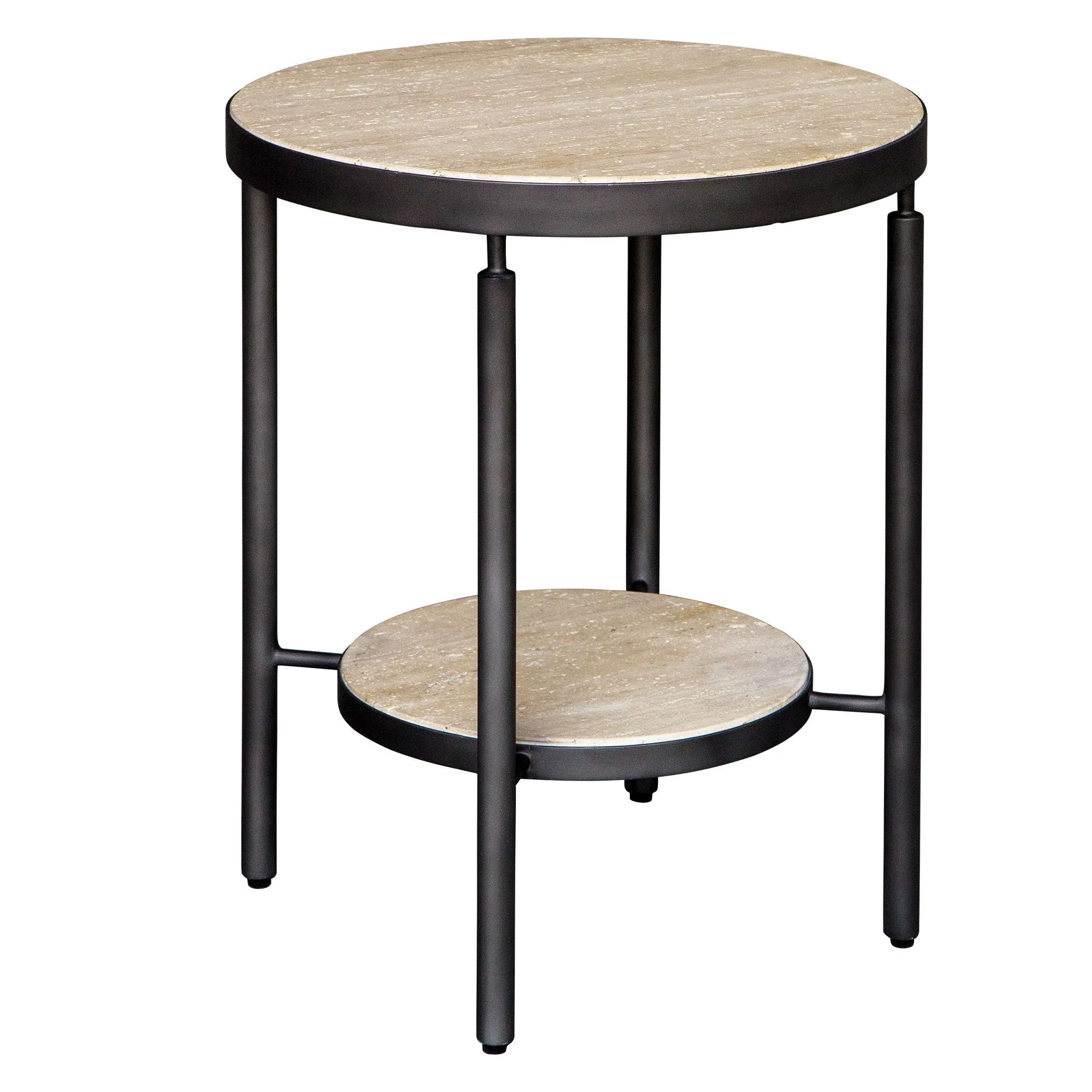 Uttermost Dauntless Travertine Side Table - Image 5