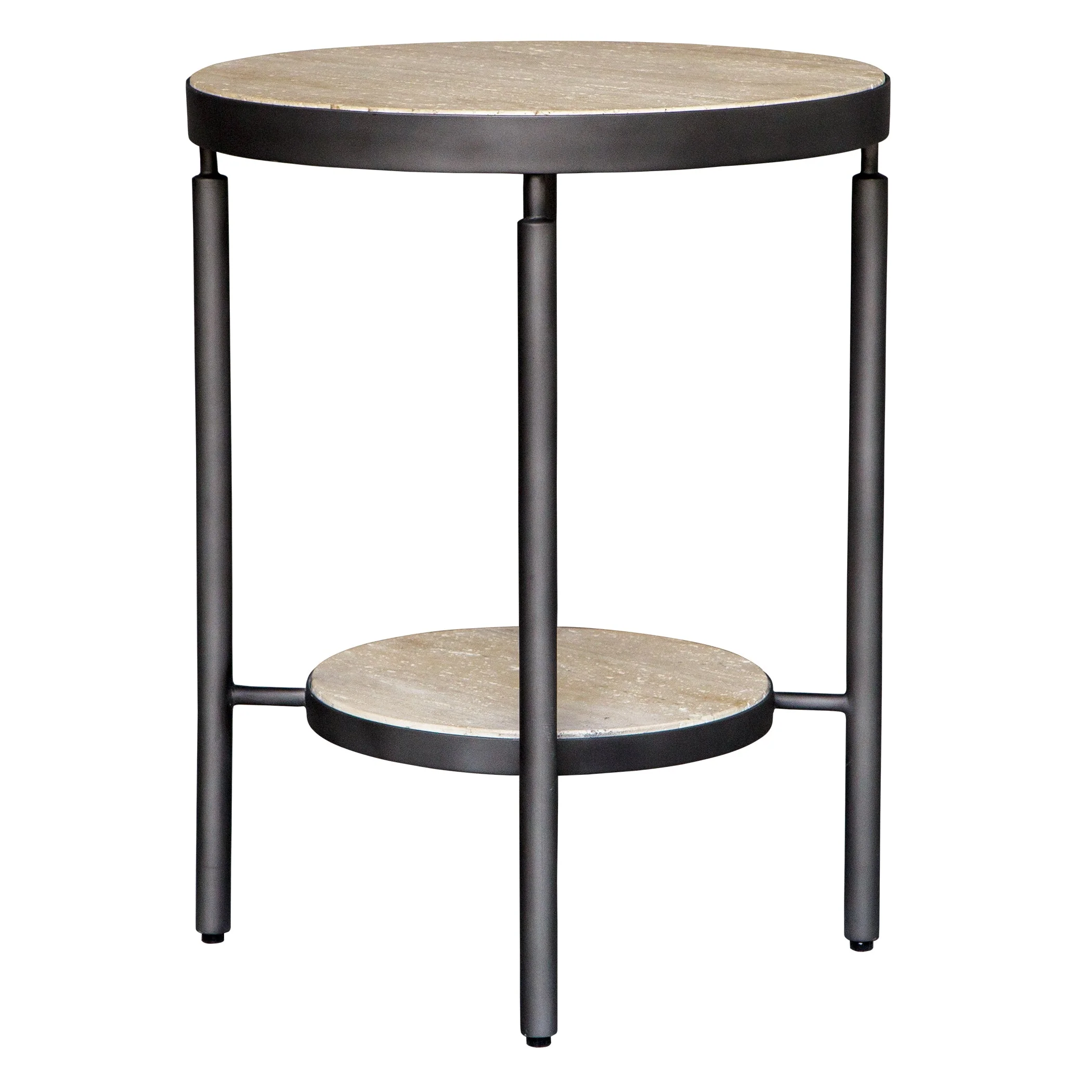 Uttermost Dauntless Travertine Side Table - Image 6