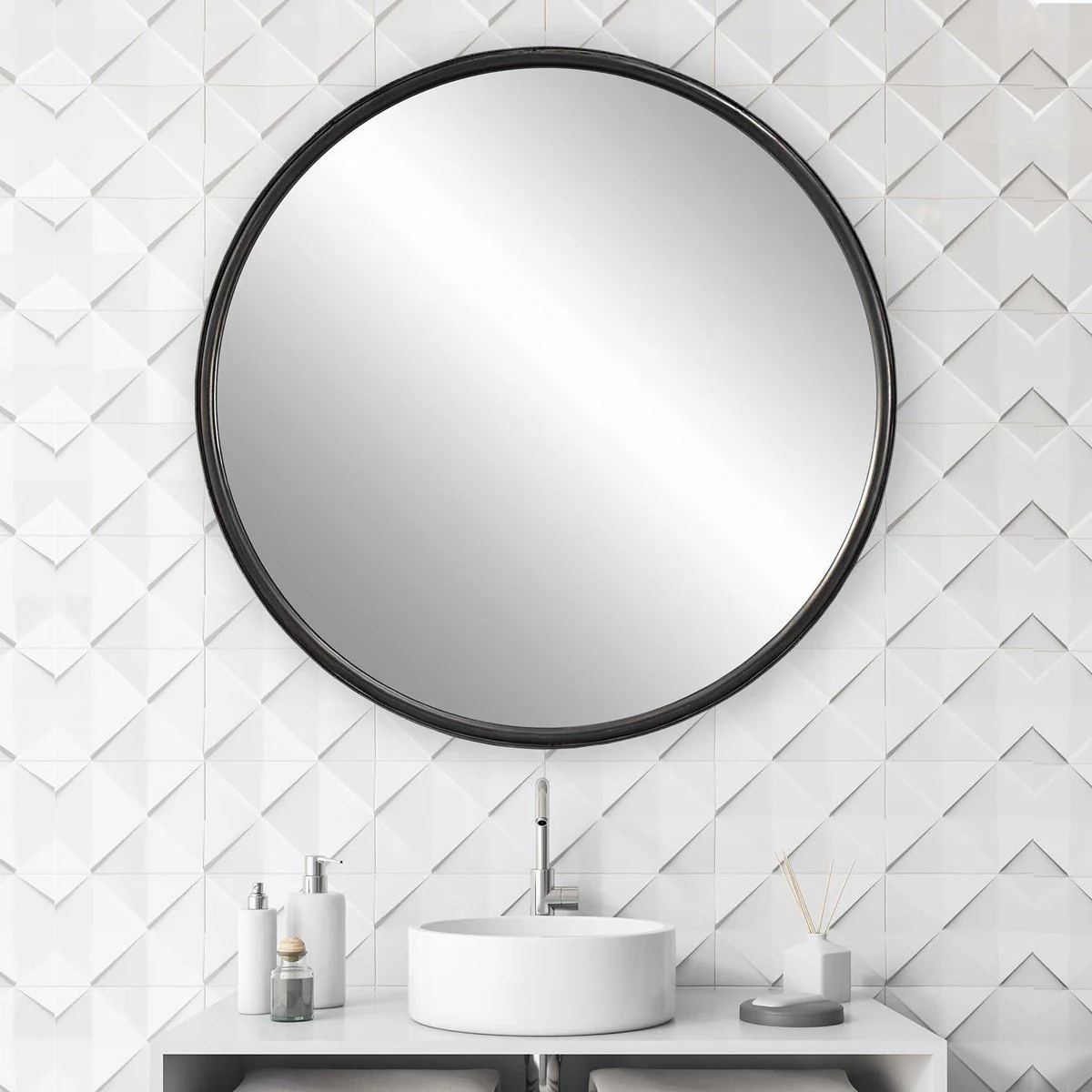 Uttermost Dawsyn Round Mirror - Image 3