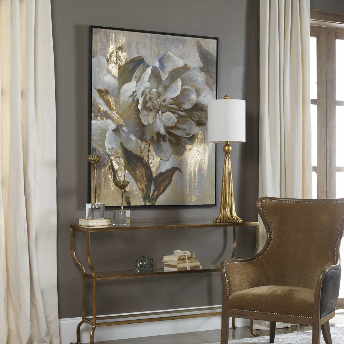Uttermost Dazzling Hand Painted Canvas - Image 3