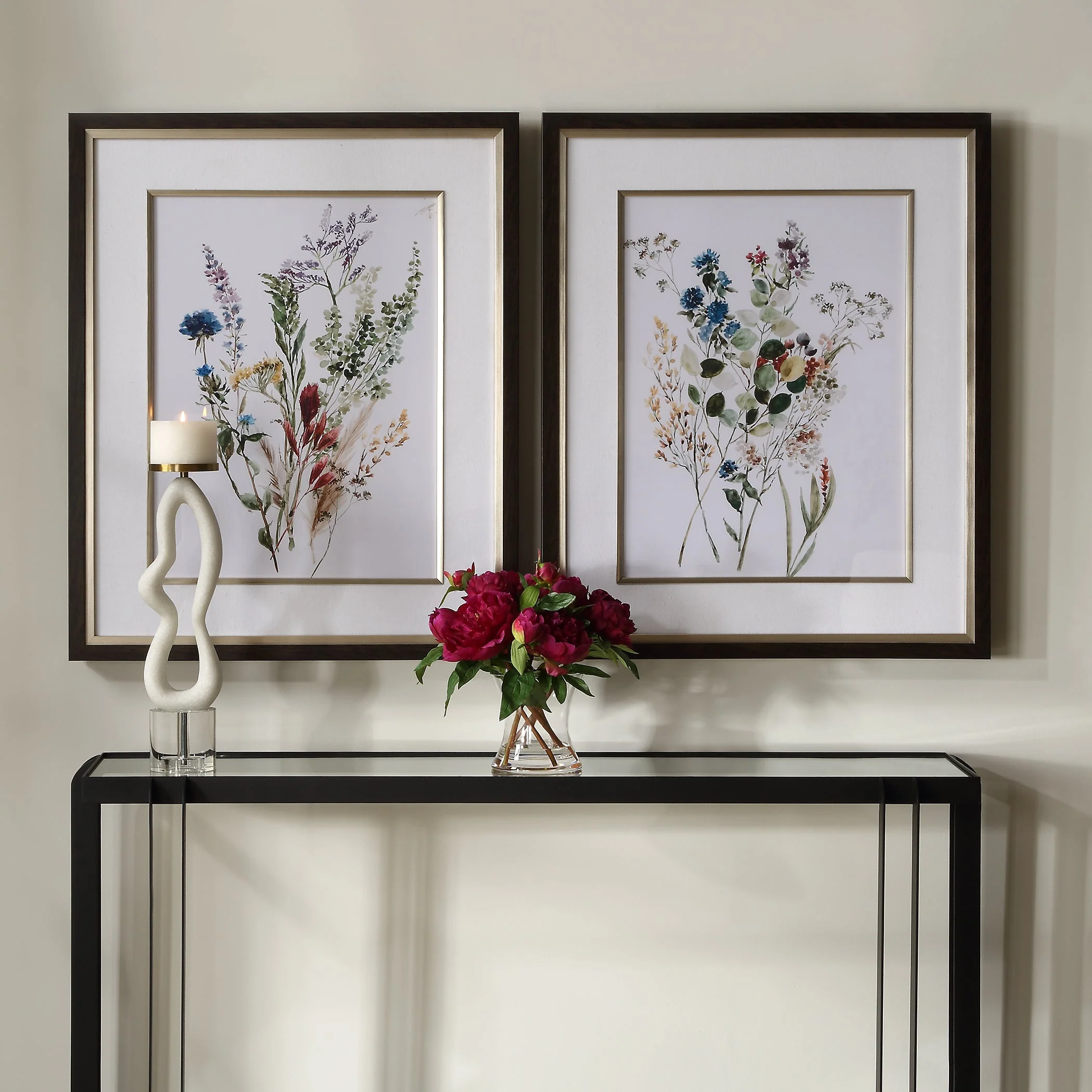 Uttermost Delicate Flowers Framed Prints, S/2 - Image 2