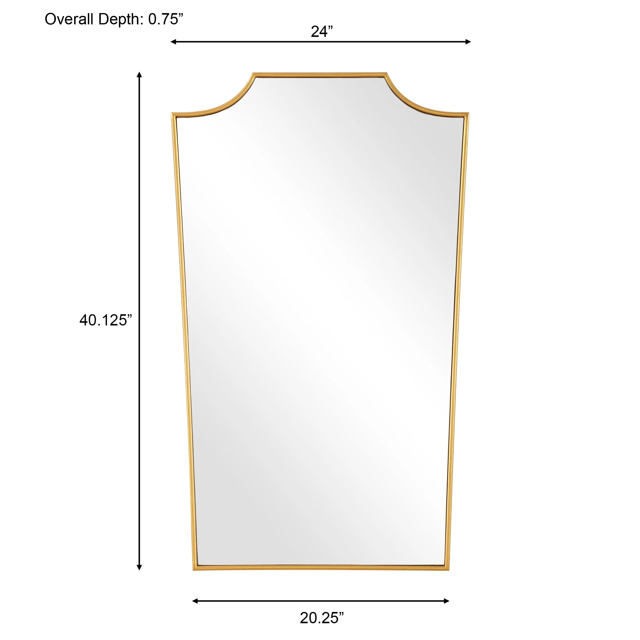 Uttermost Demure Antique Gold Mirror - Image 3