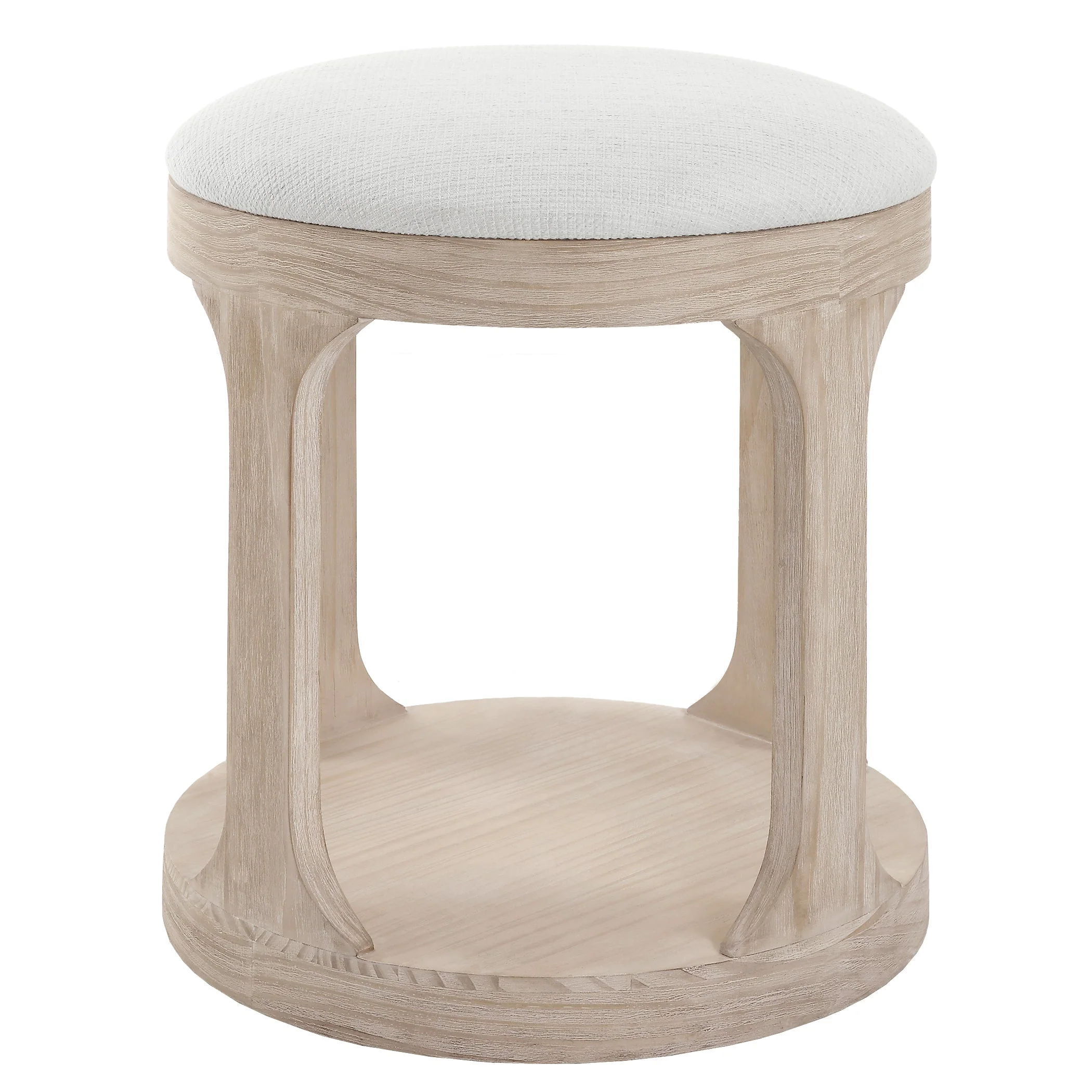 Uttermost Dennen Oak Ottoman - Image 6