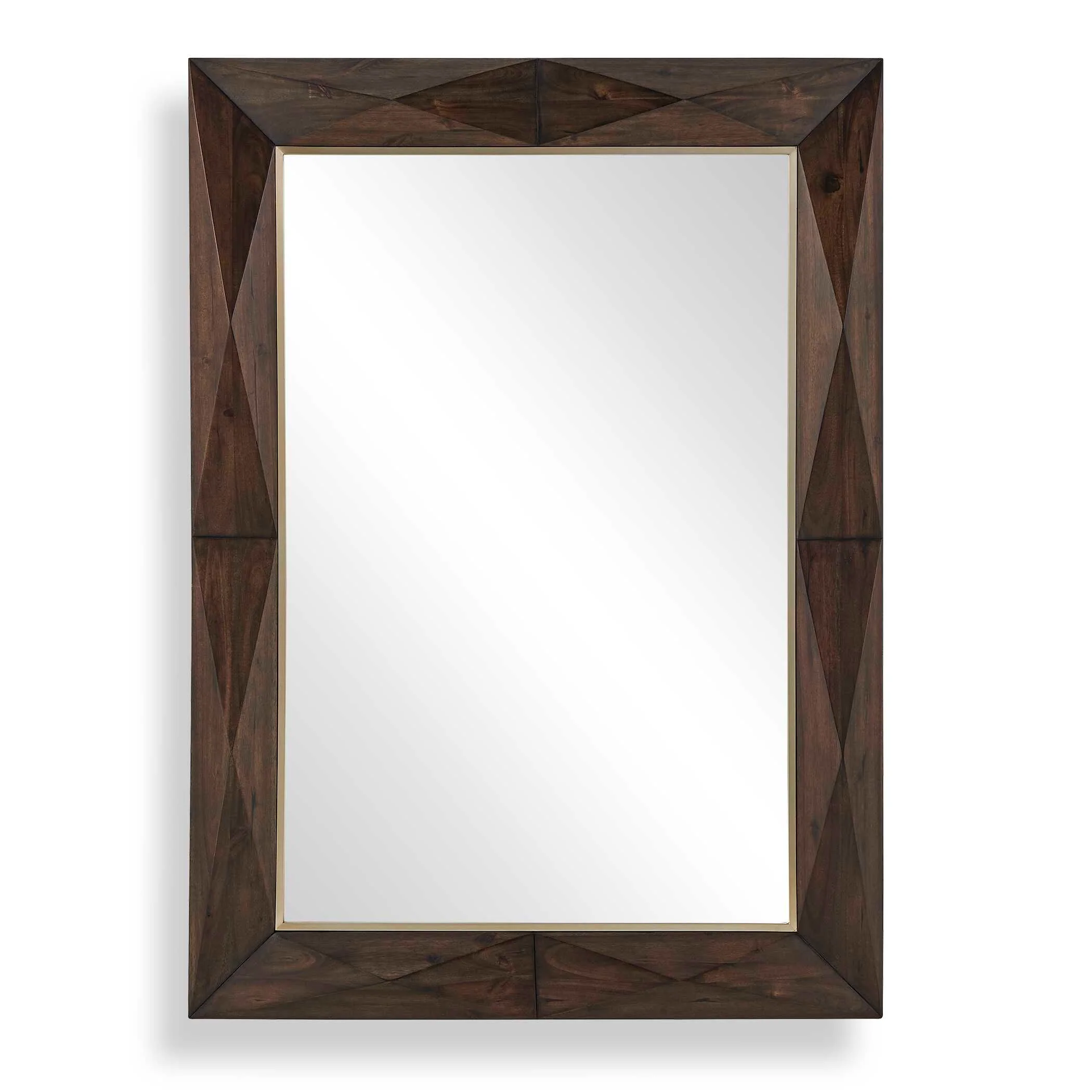 Uttermost Diamond In The Rough Wood Mirror