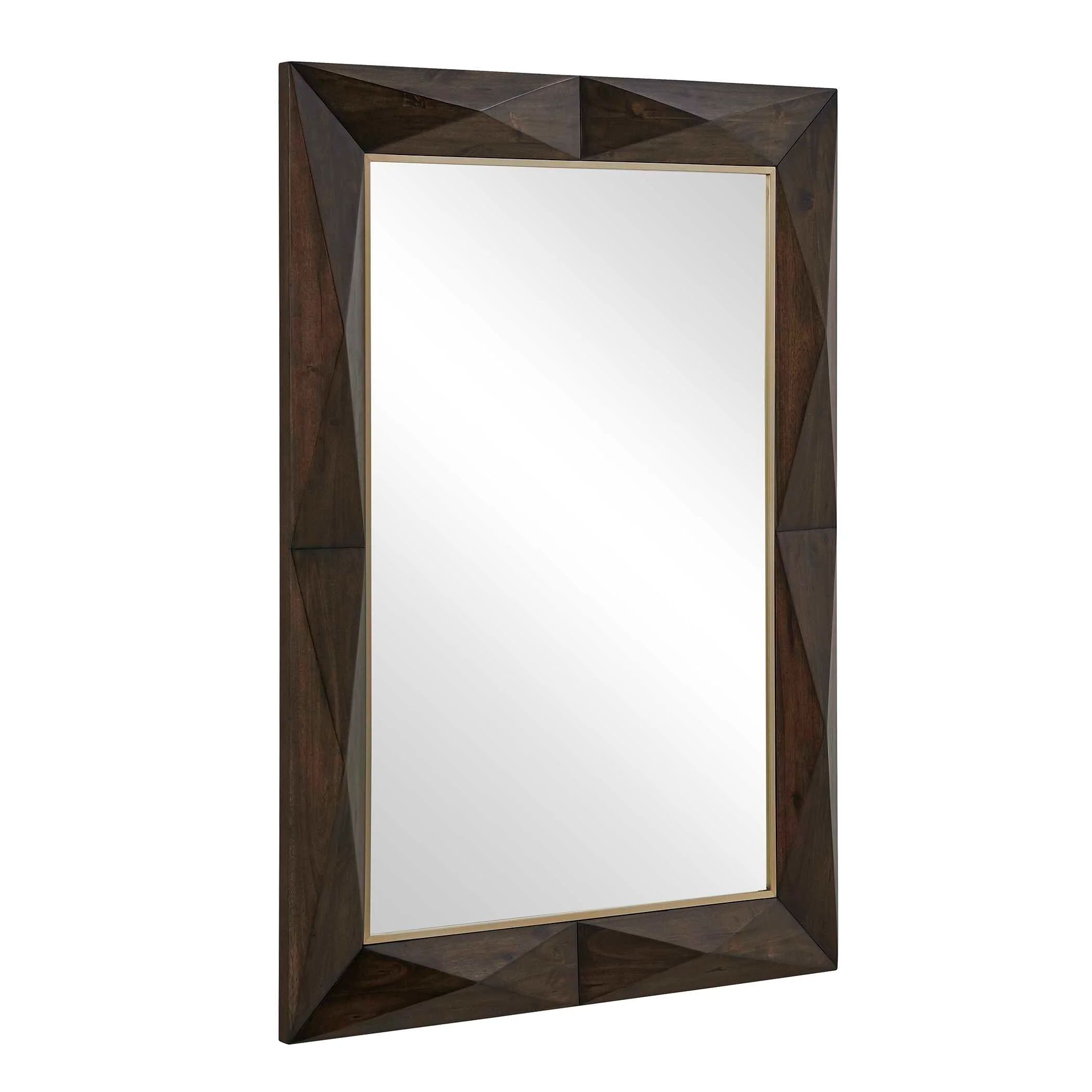 Uttermost Diamond In The Rough Wood Mirror - Image 4