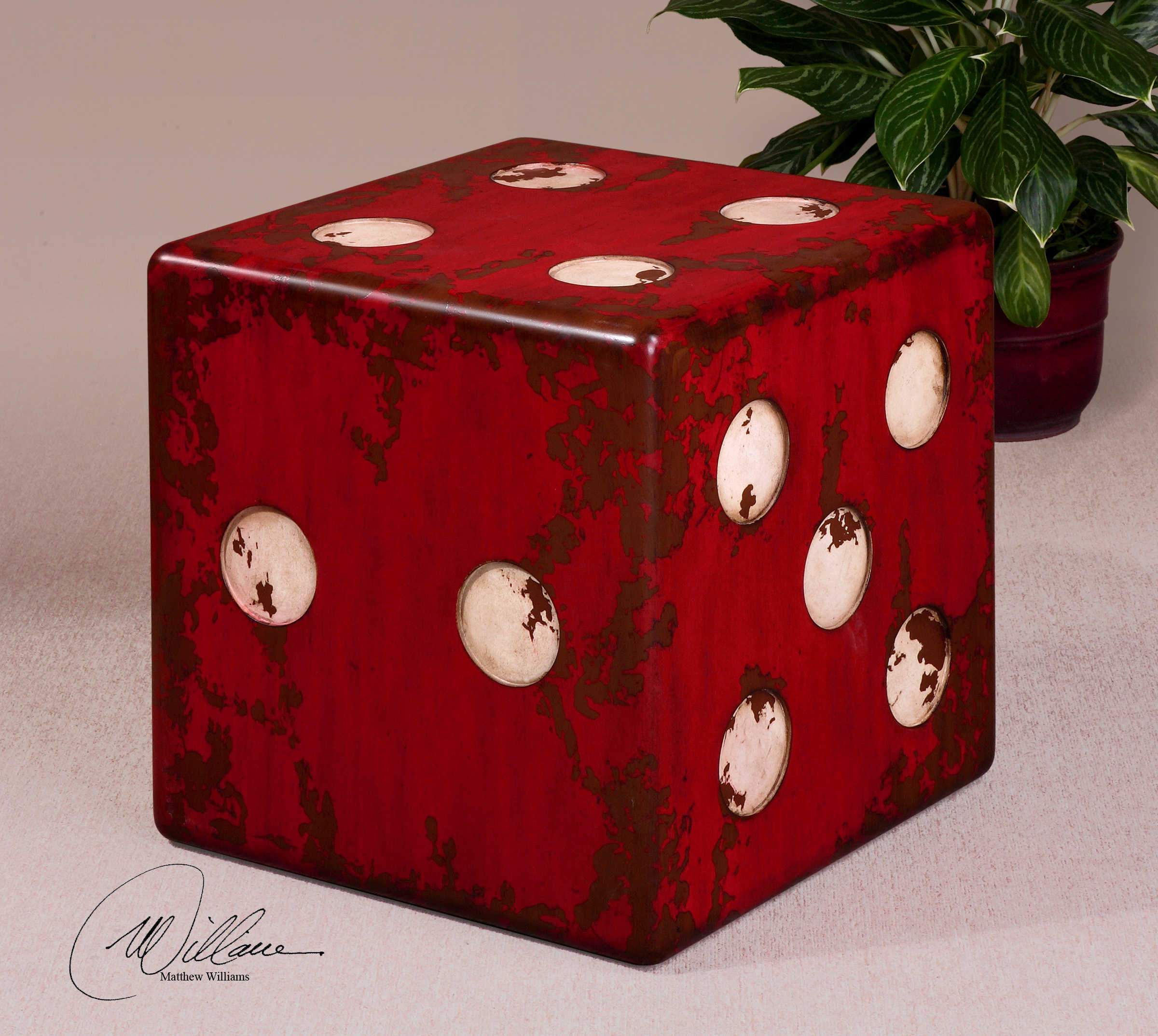 Uttermost Dice Accent Table