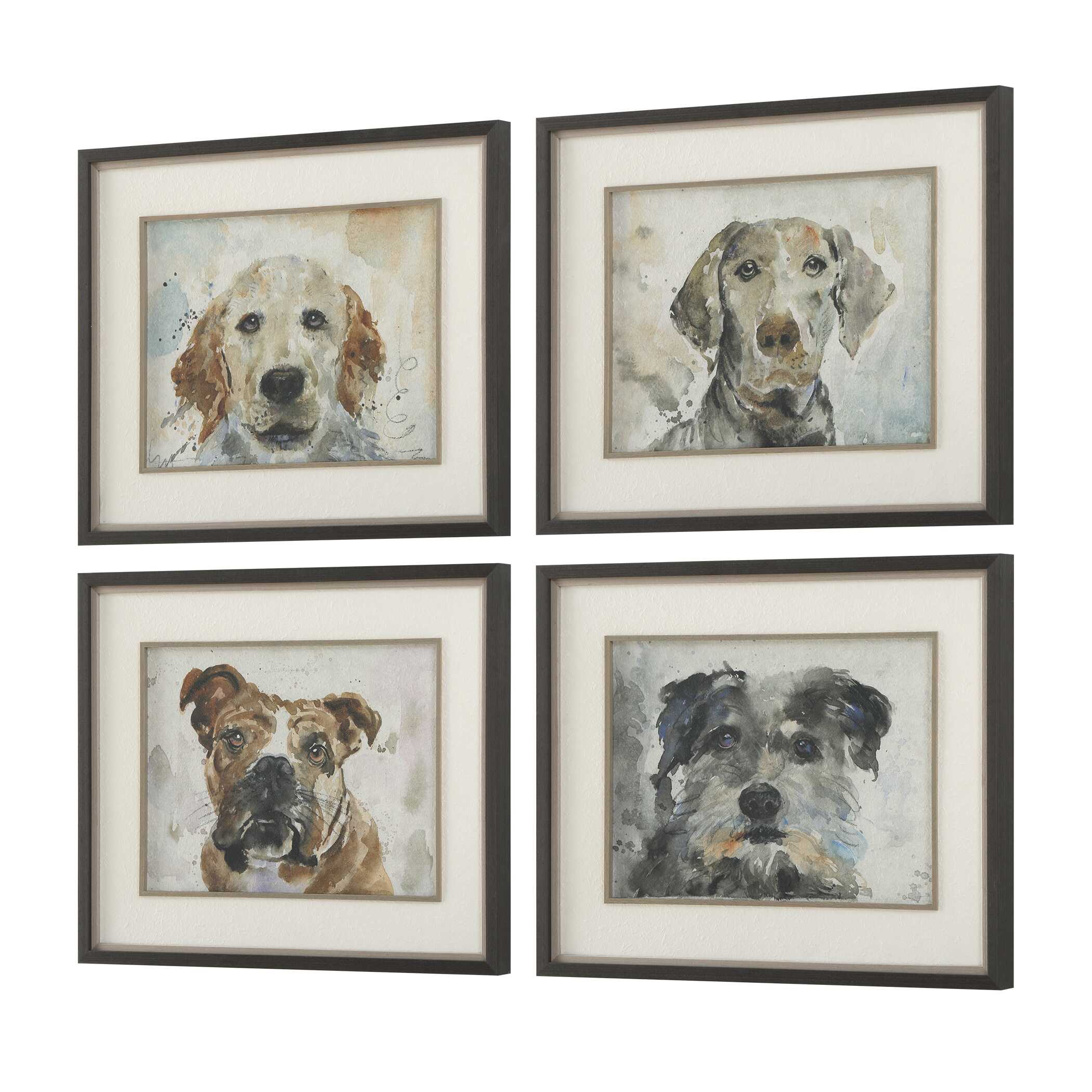 Uttermost Dog Days Framed Prints Set/4 - Image 4