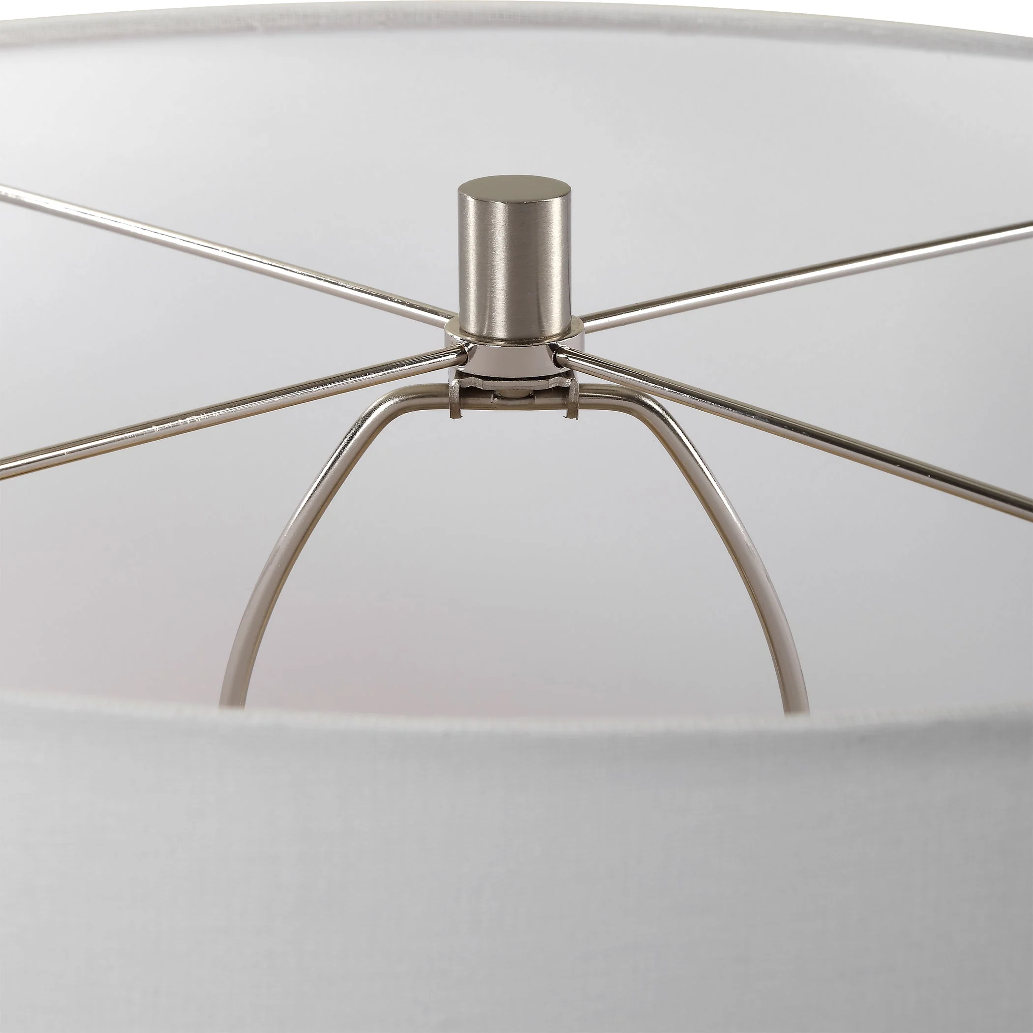 Uttermost Dribble White Glaze Table Lamp - Image 6