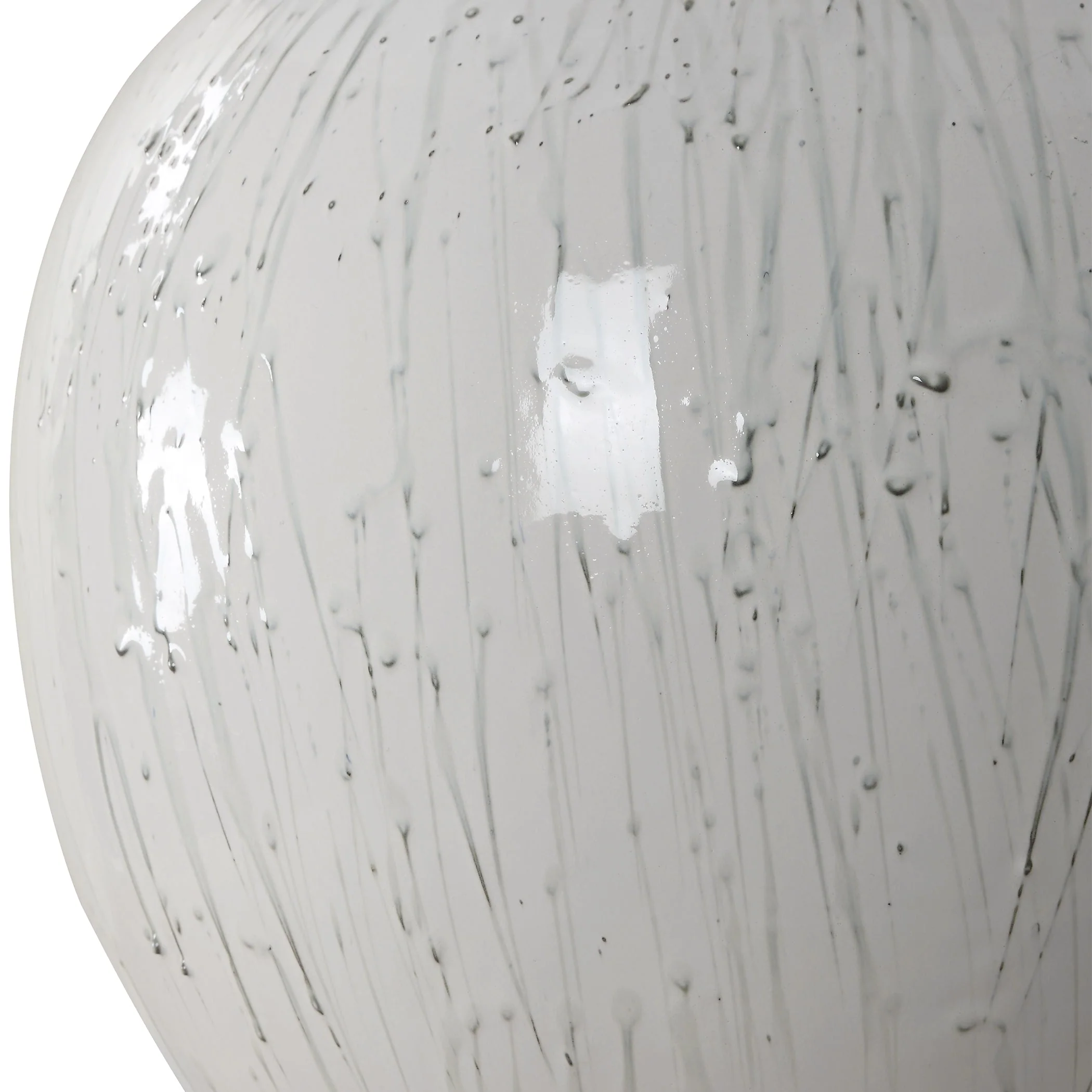Uttermost Dribble White Glaze Table Lamp - Image 7