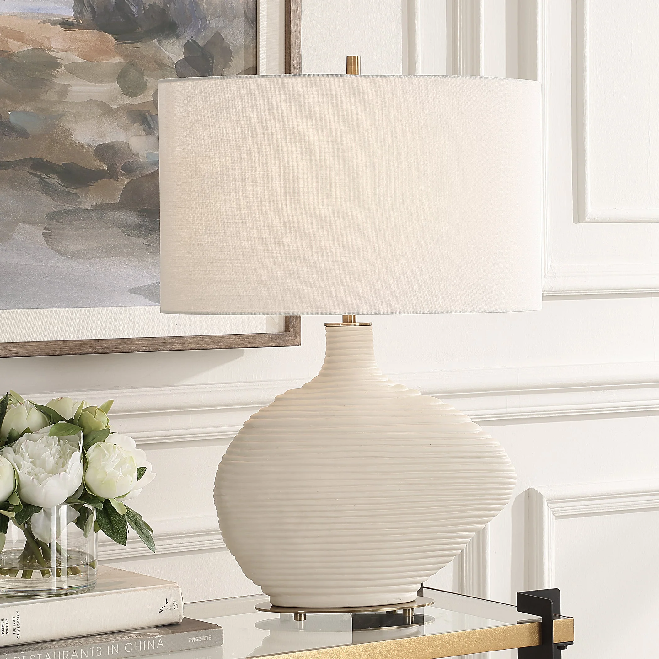 Uttermost Duostacked Ceramic Table Lamp - Image 2