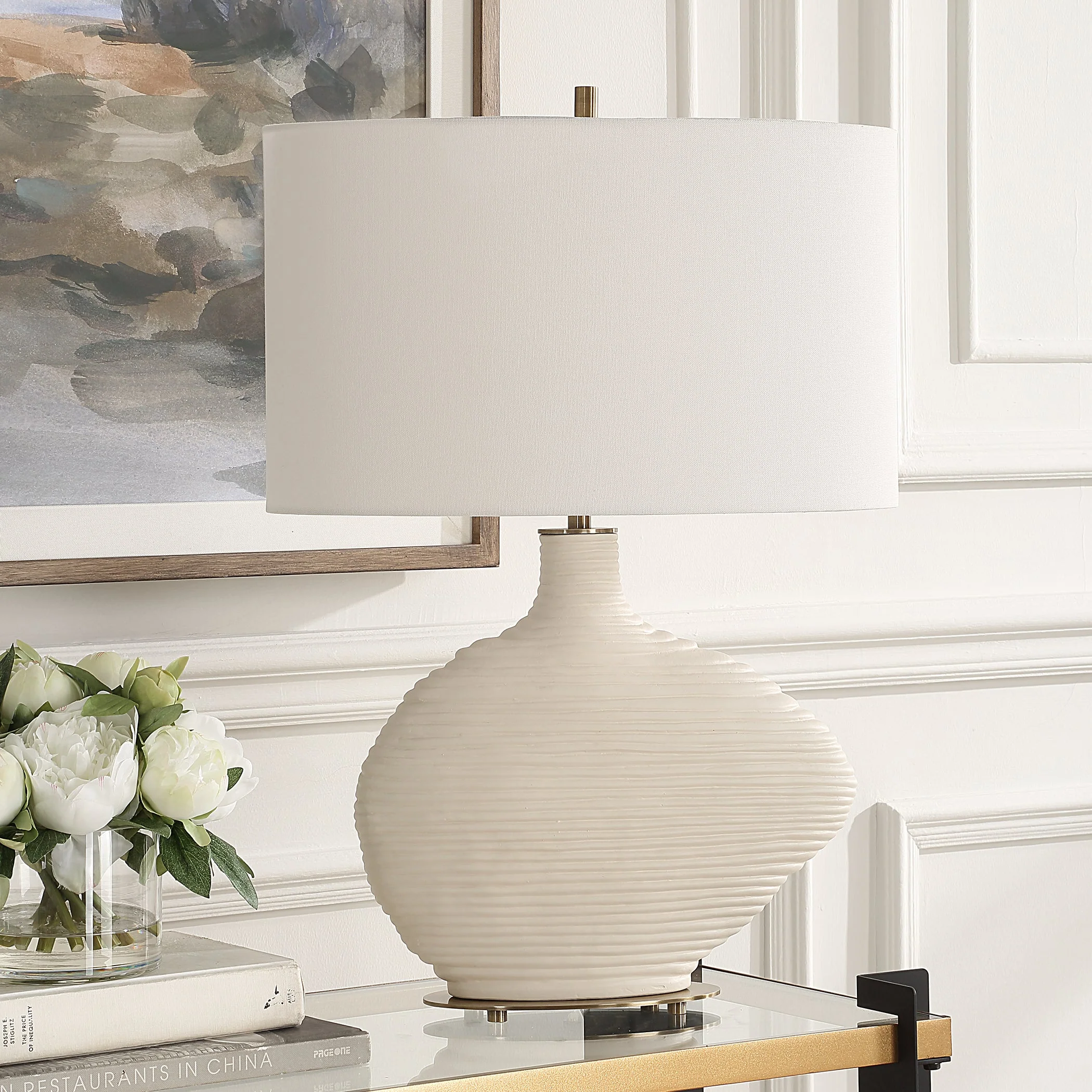 Uttermost Duostacked Ceramic Table Lamp - Image 4