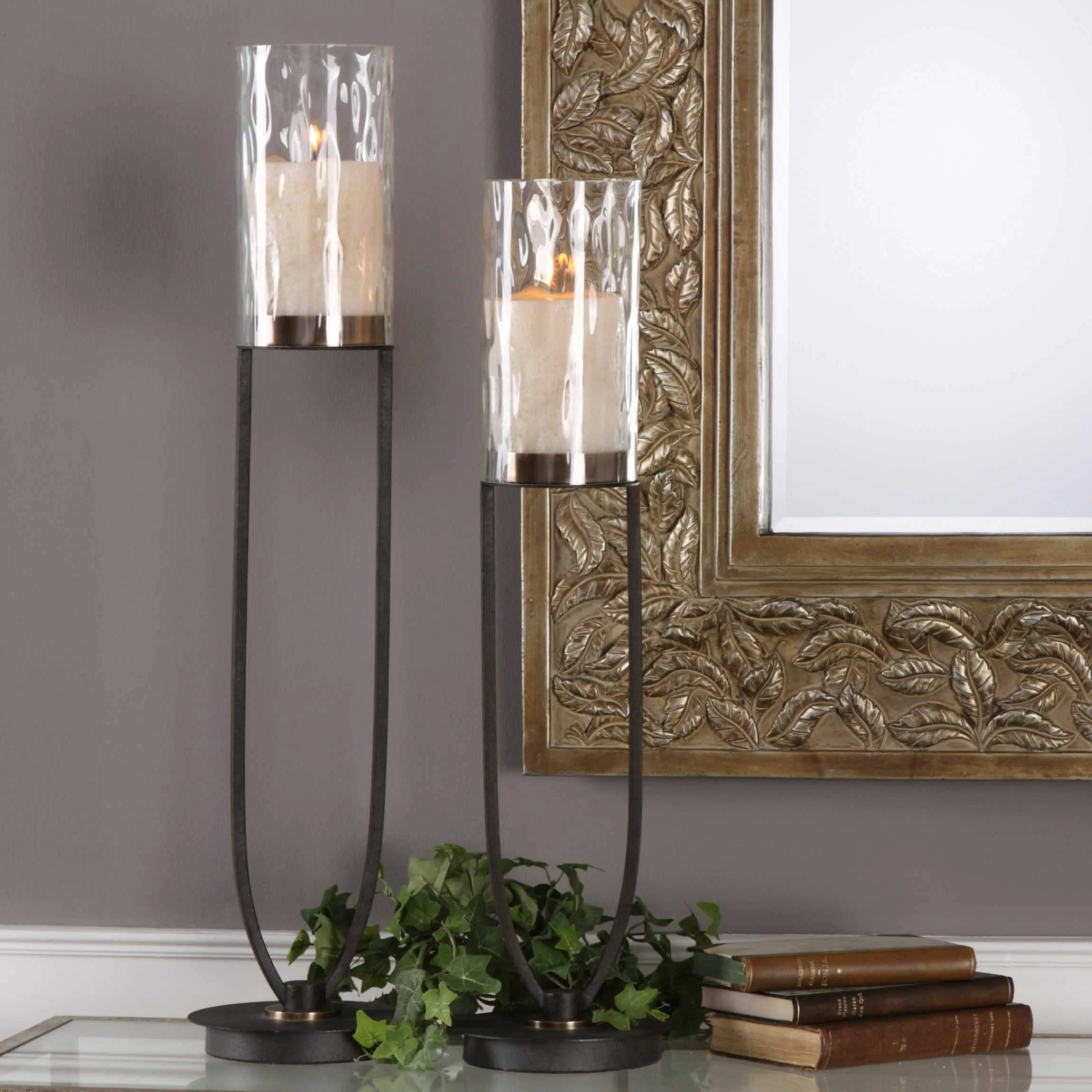 Uttermost Durga Candleholders, S/2