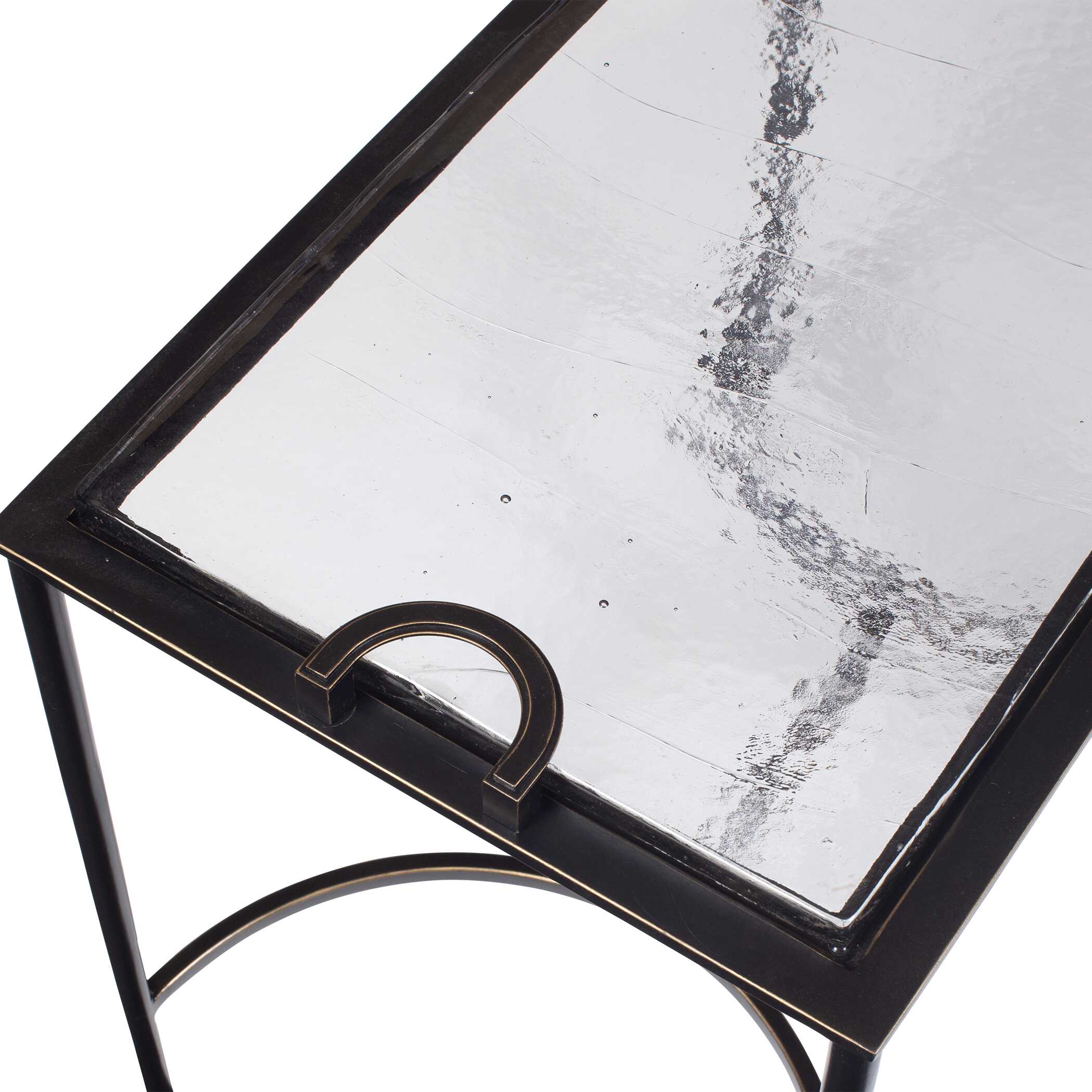 Uttermost Eisen Textured Glass Accent Table - Image 6