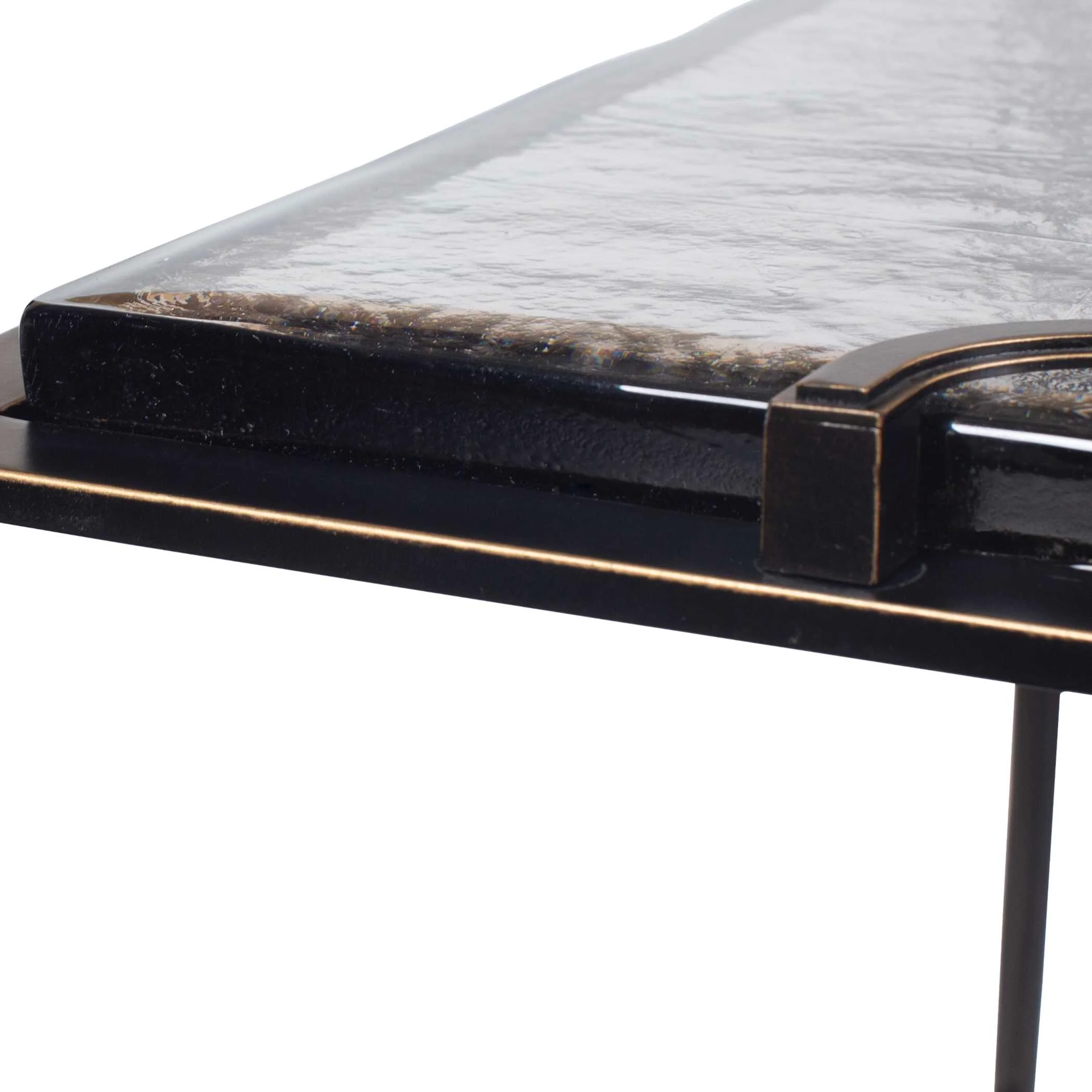 Uttermost Eisen Textured Glass Accent Table - Image 7
