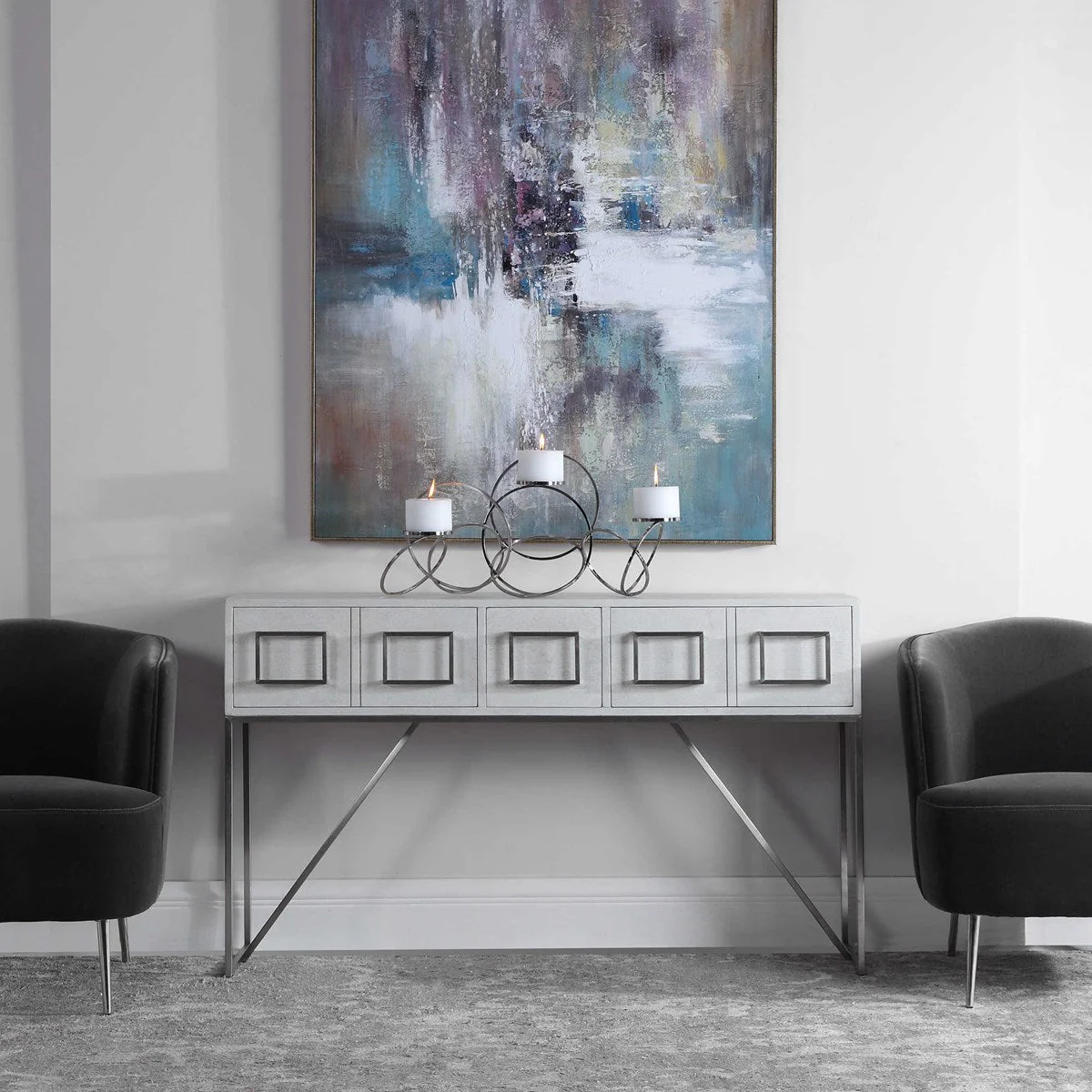 Uttermost Elevation Hand Painted Canvas - Image 3