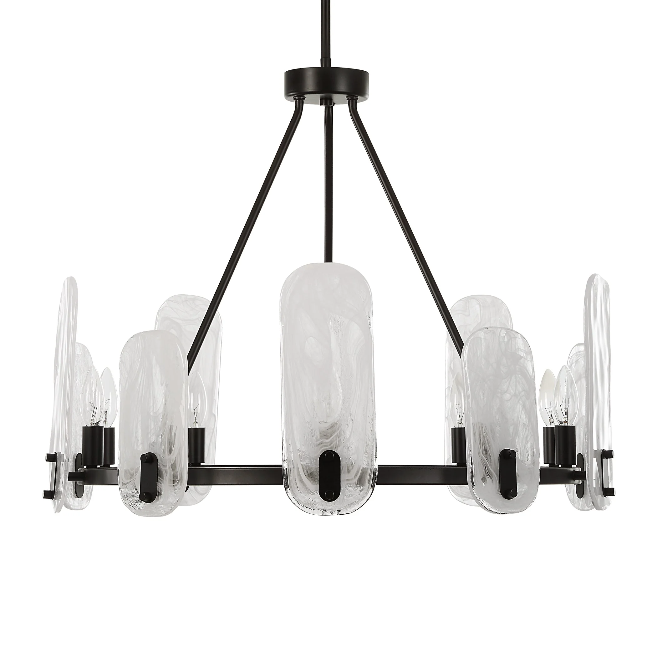 Uttermost Ellipse 10 Light Dark Bronze Chandelier - Image 4