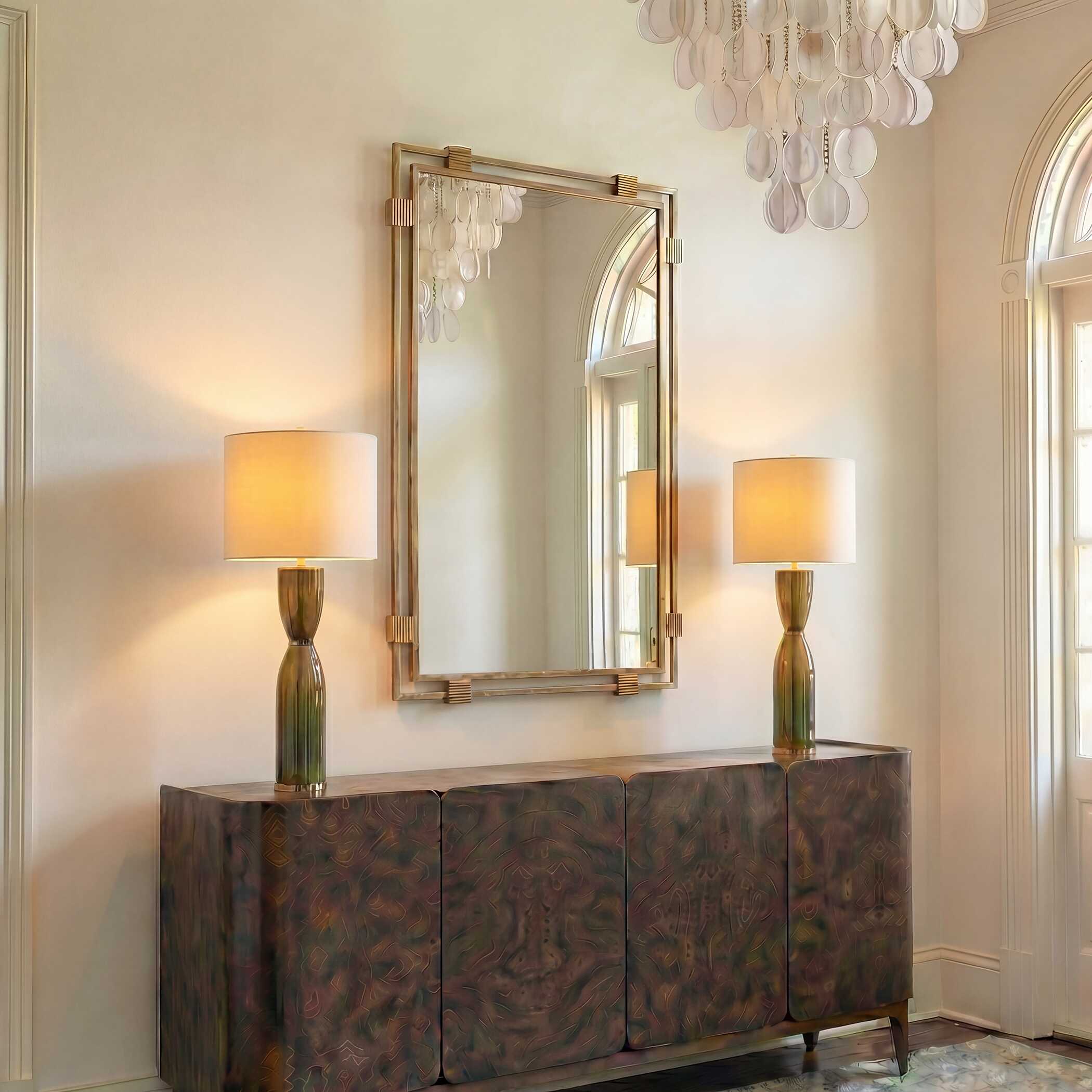 Uttermost Elsher Vintage Gold Mirror - Image 2