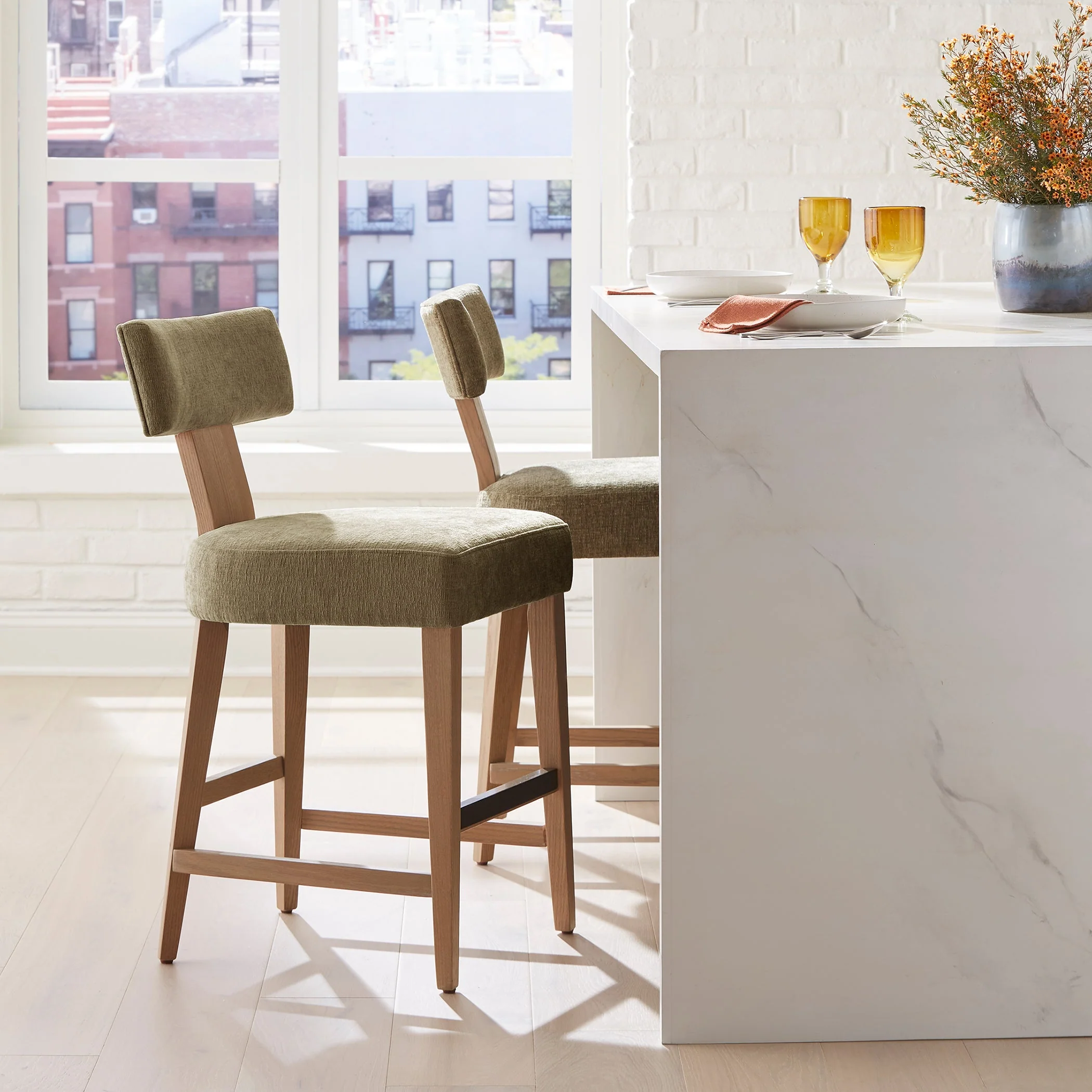 Uttermost Elysian Moss Counter Stool - Image 2