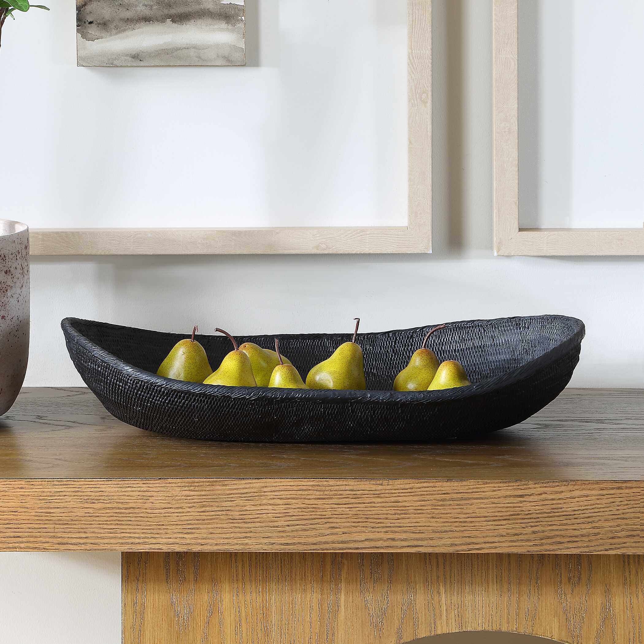 Uttermost Ember Weave Indoor-Outdoor Oblong Bowl - Image 3