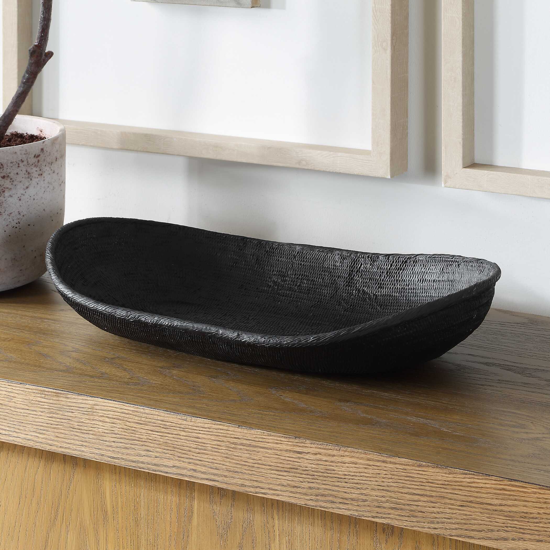 Uttermost Ember Weave Indoor-Outdoor Oblong Bowl - Image 4