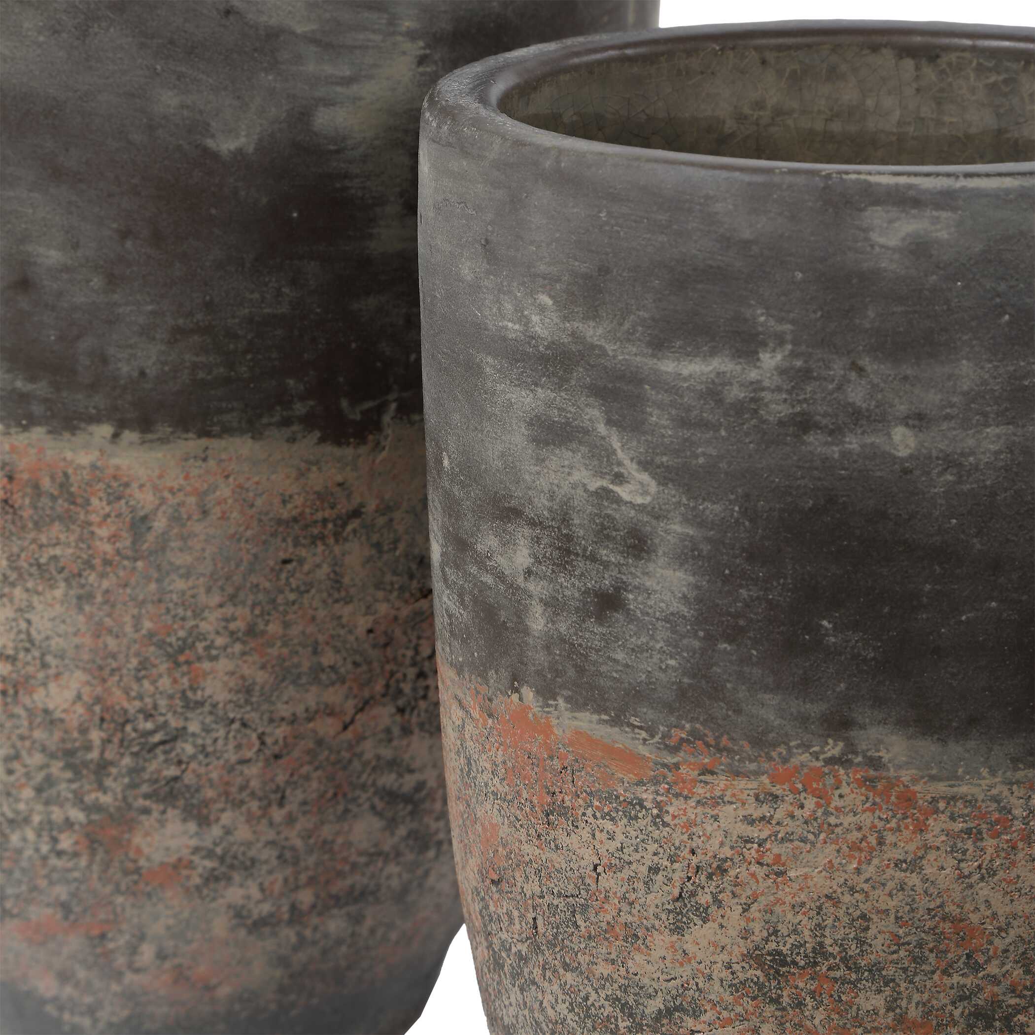 Uttermost Emberwash Planters, S/2 - Image 5