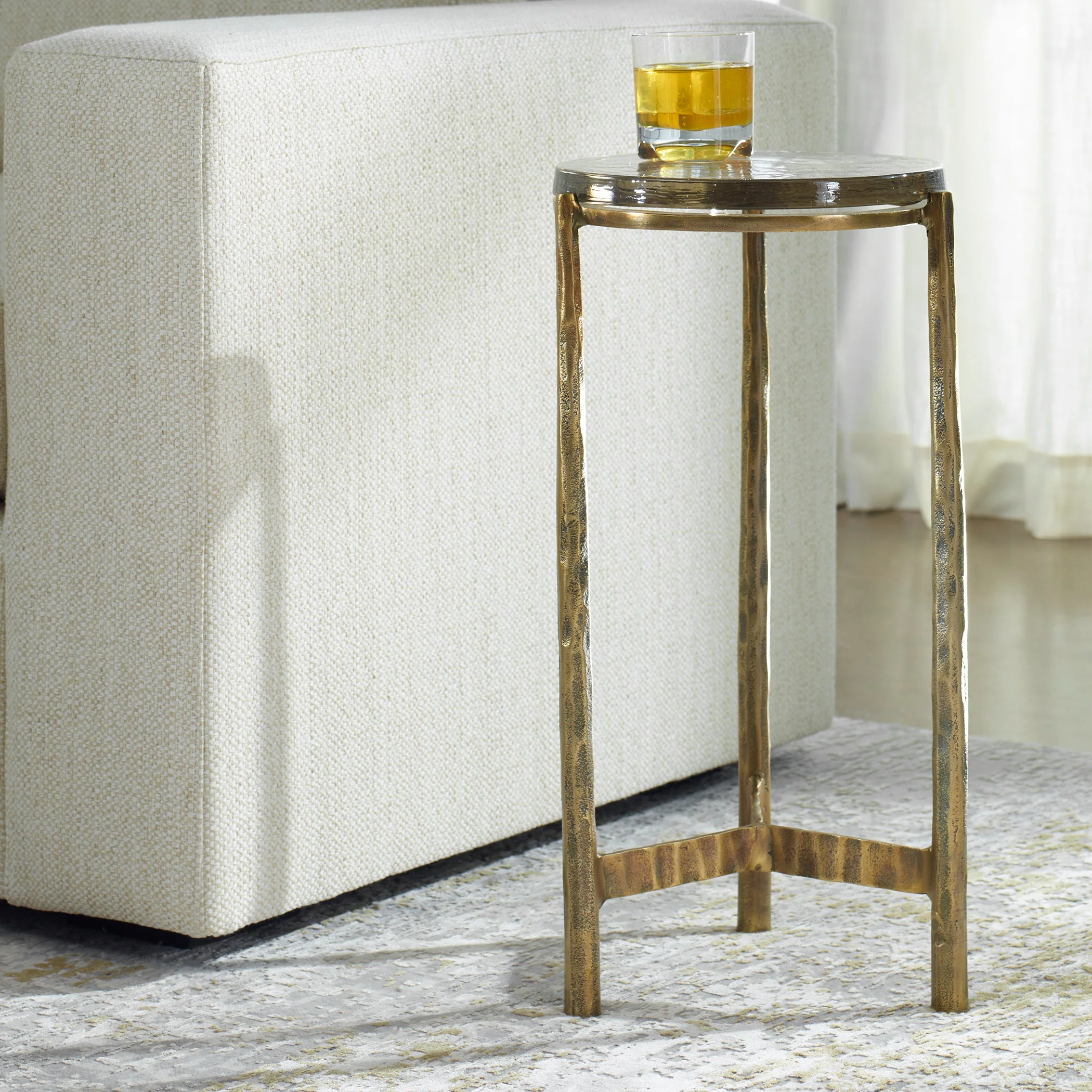 Uttermost Eternity Brass Accent Table - Image 2