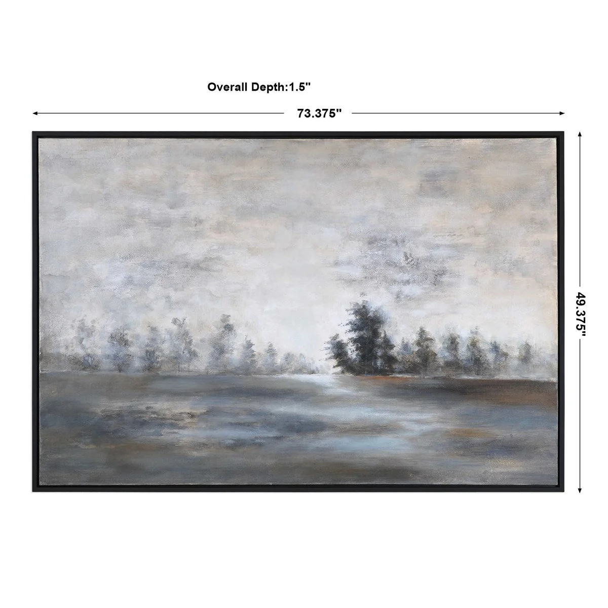 Uttermost Evening Mist Hand Painted Canvas - Image 3