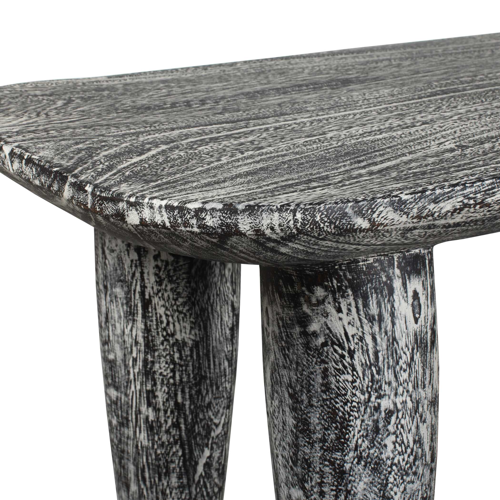 Uttermost Fade To Black Wood Bench - Image 9