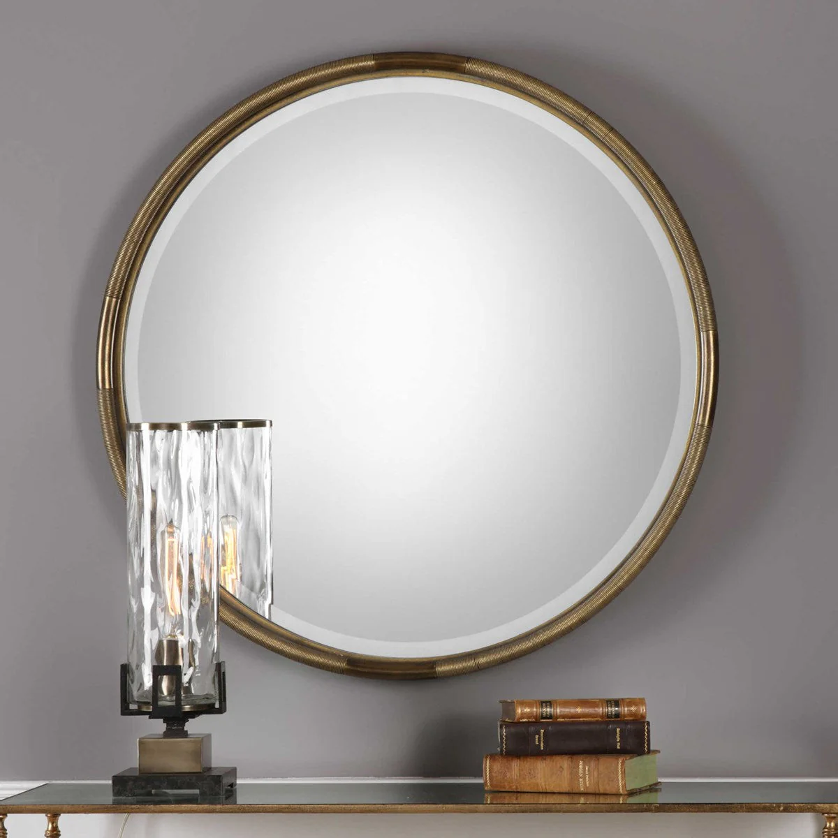 Uttermost Finnick Round Mirror