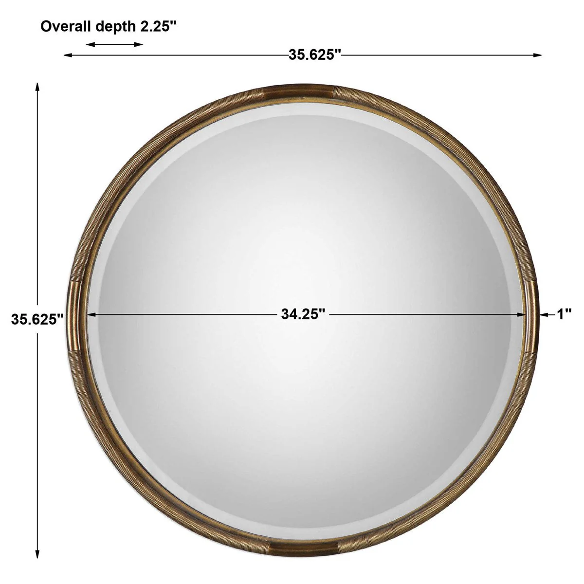 Uttermost Finnick Round Mirror - Image 4
