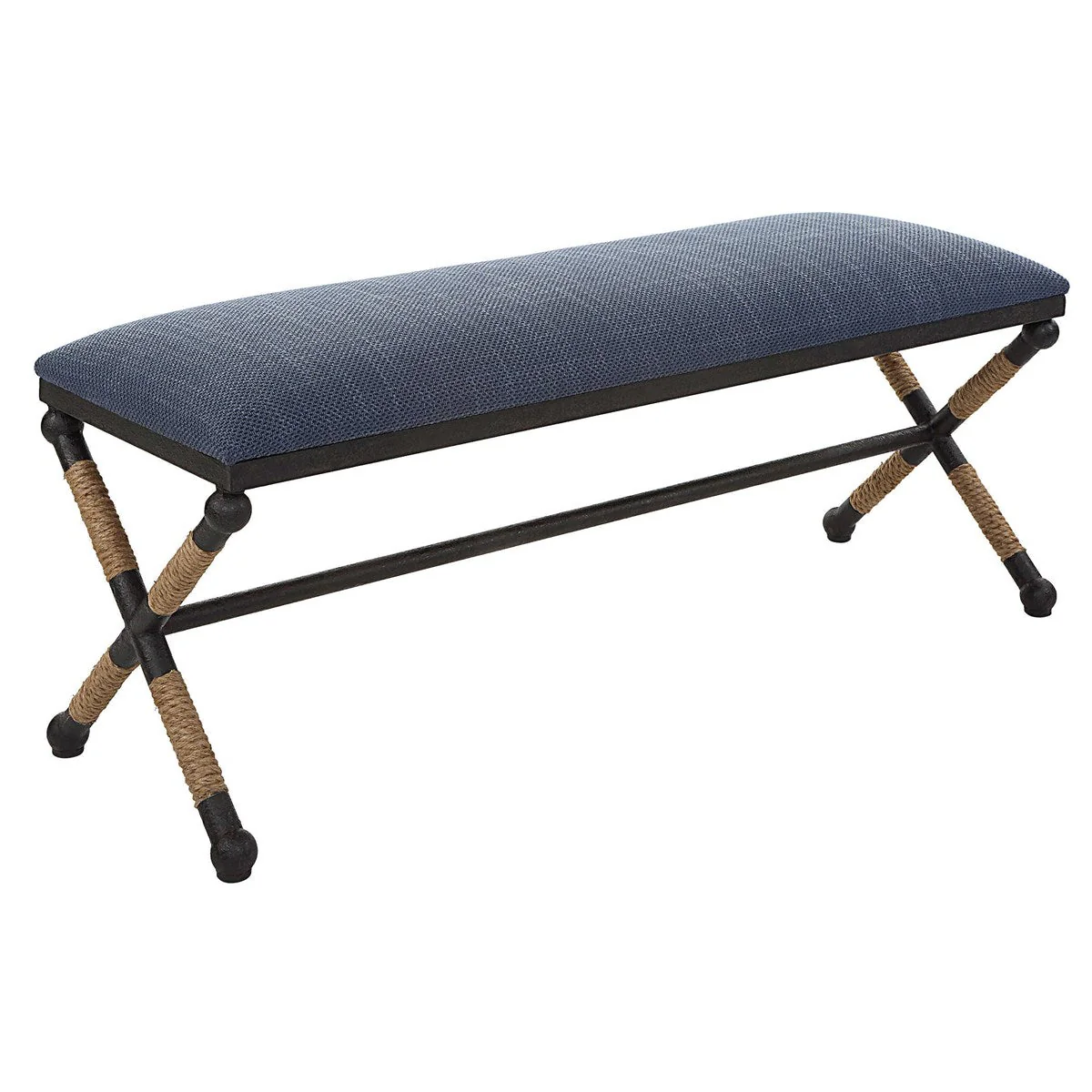 Uttermost Firth Bench, Navy - Image 6