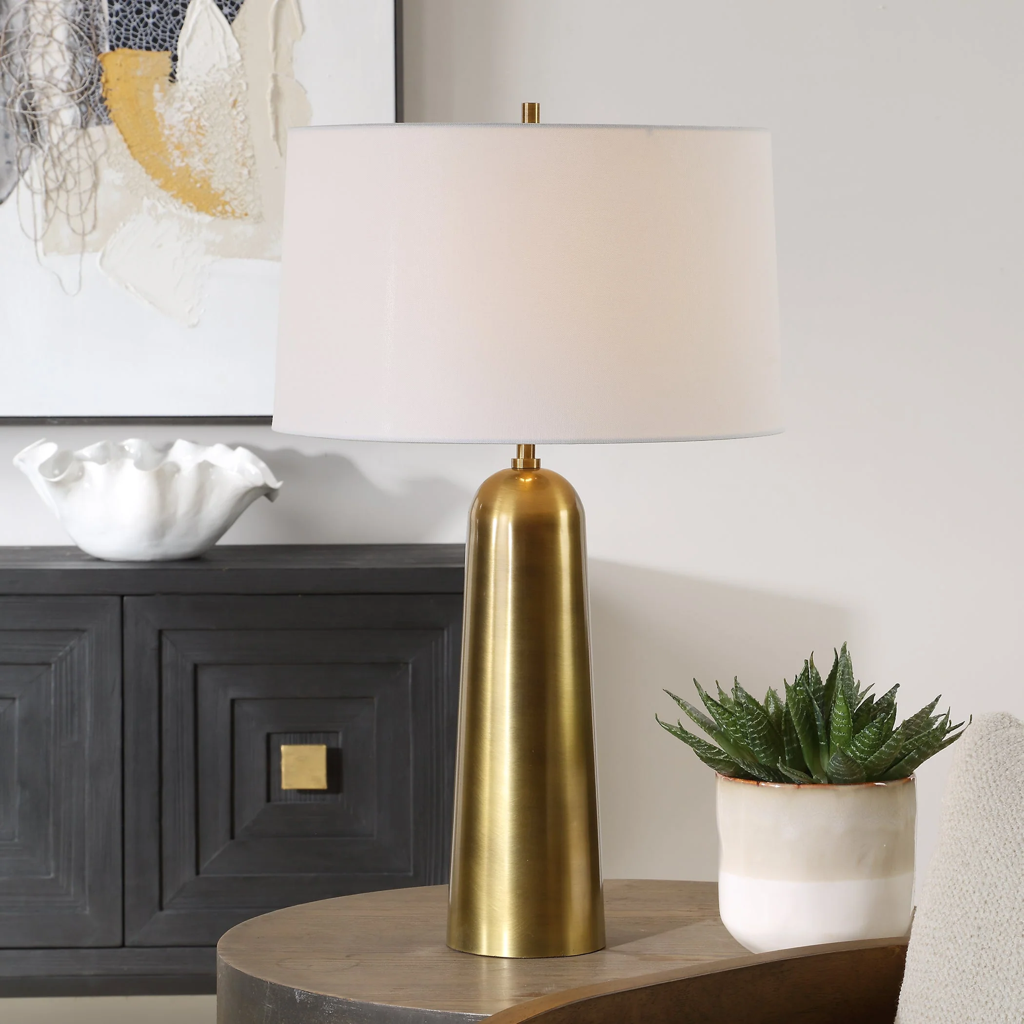 Uttermost Flinchem Brass Table Lamp - Image 2