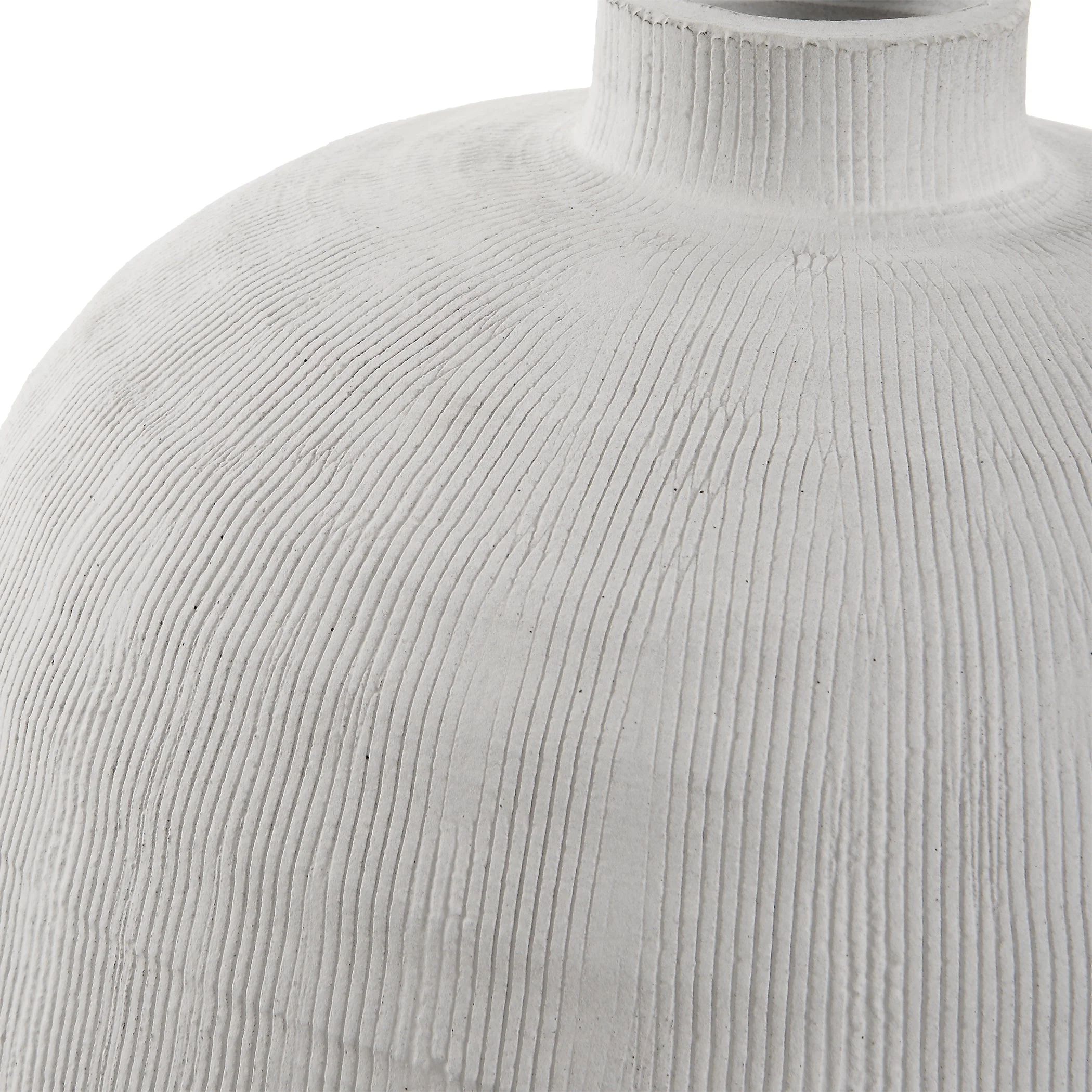 Uttermost Floreana Medium White Vase - Image 4