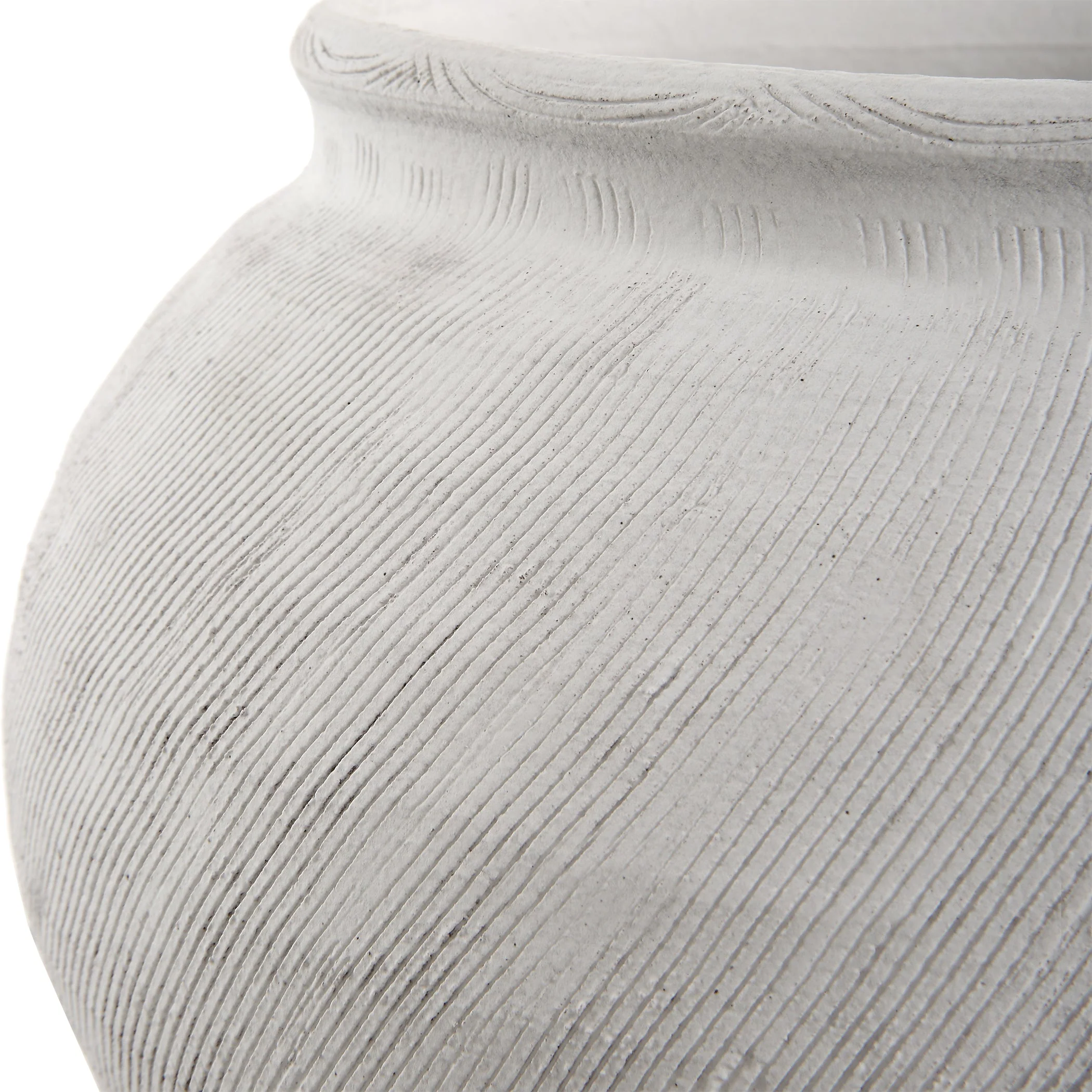 Uttermost Floreana Round White Vase - Image 7