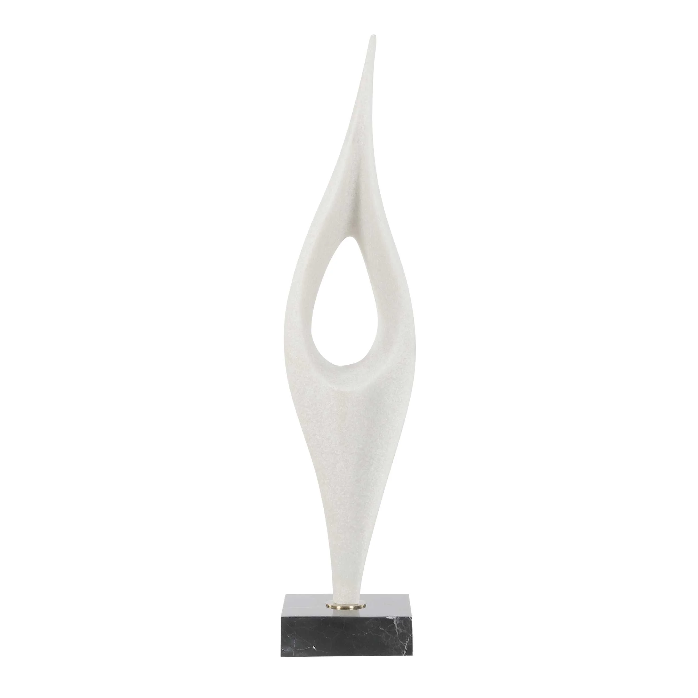 Uttermost Fluid Drop White Stone Sculpture - Image 5