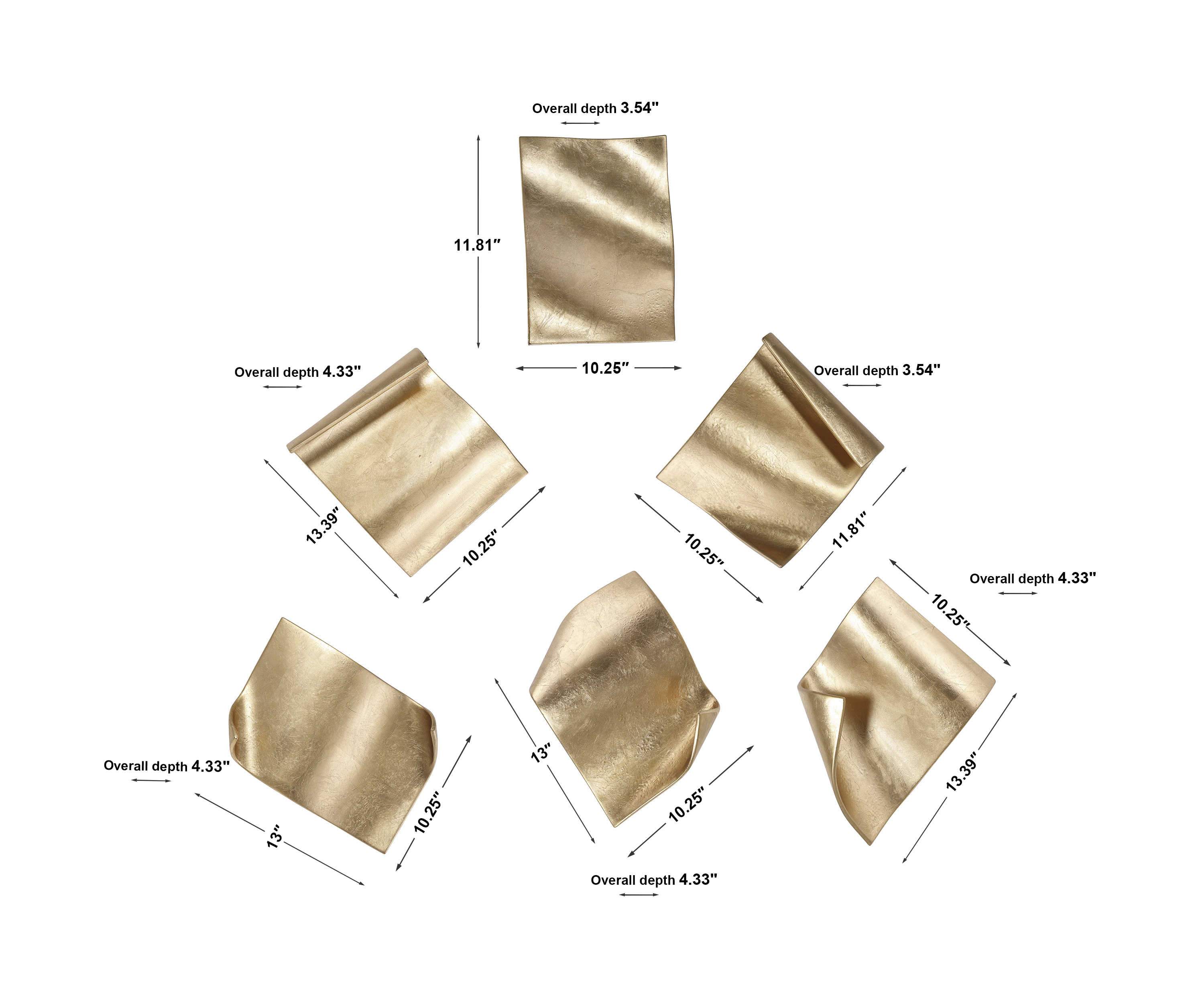 Uttermost Fluttering Pages Wall Decor, S/6 - Image 5