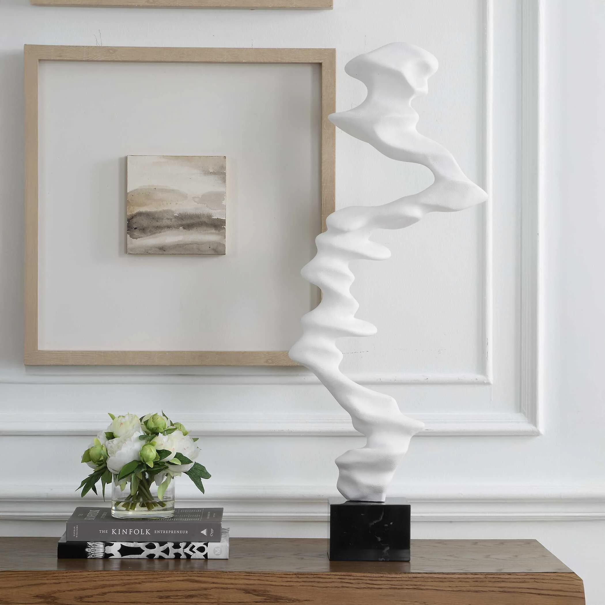 Uttermost Flux Indoor-Outdoor White Sculpture - Image 2