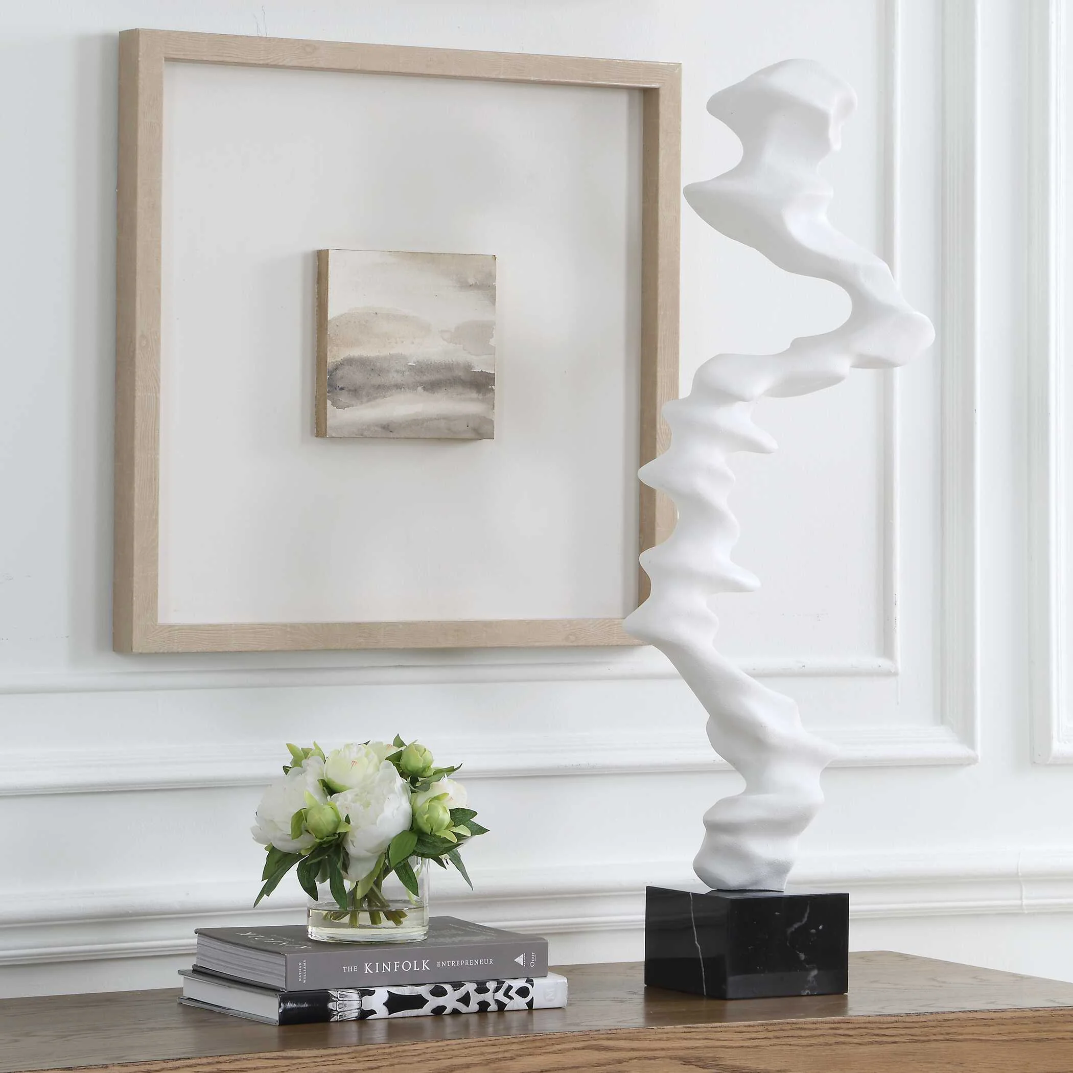 Uttermost Flux Indoor-Outdoor White Sculpture - Image 3