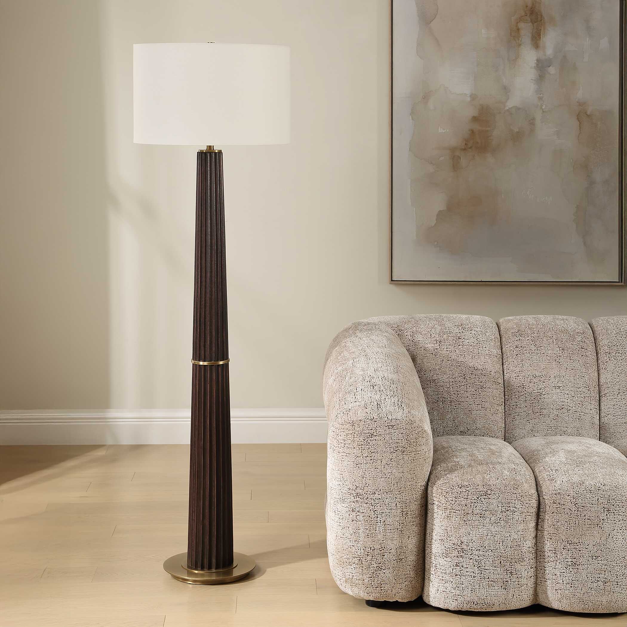 Uttermost Forage Dark Oak Floor Lamp - Image 3