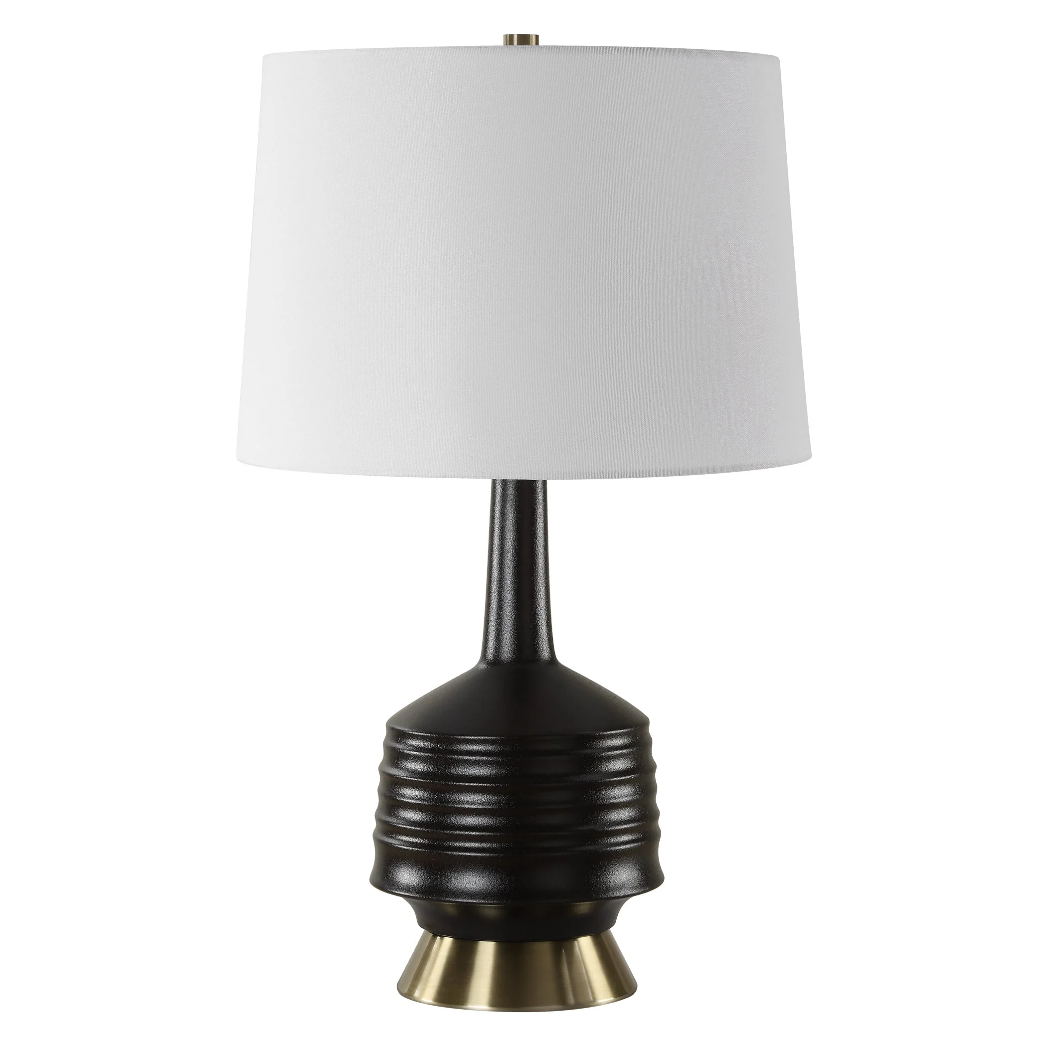 Uttermost Foster Black Glaze Table Lamp - Image 5