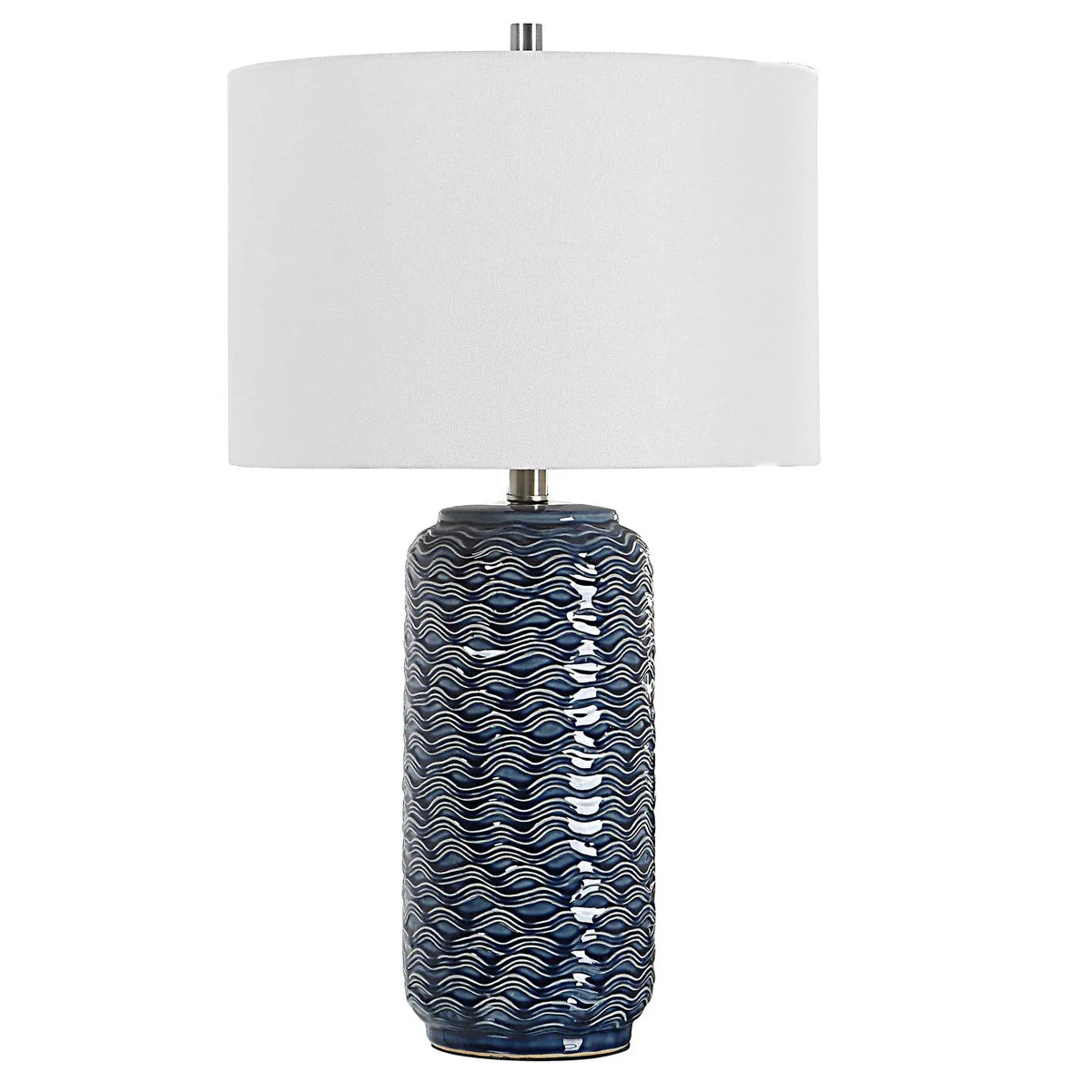Foster Coastal Table Lamp - Blue - Image 3