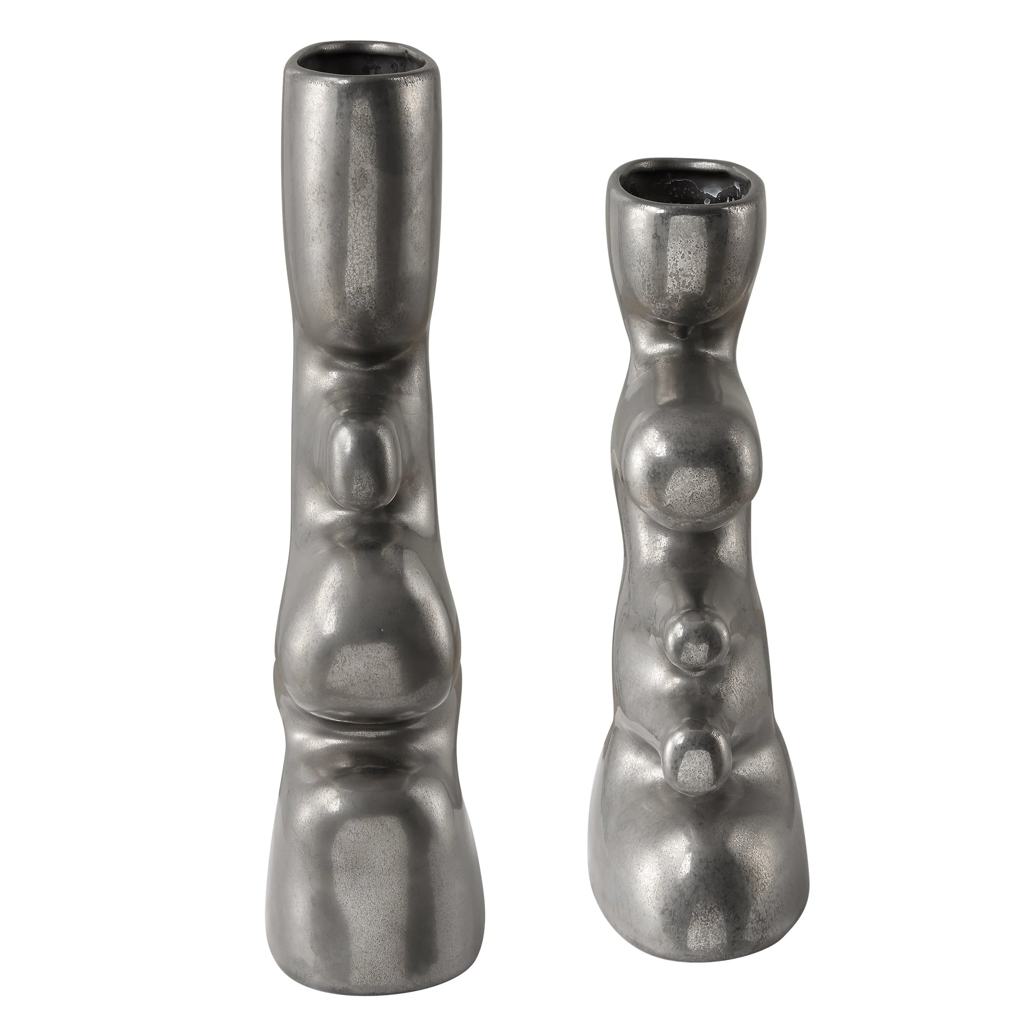 Uttermost Free Flowing Nickel Vases Set/2 - Image 5